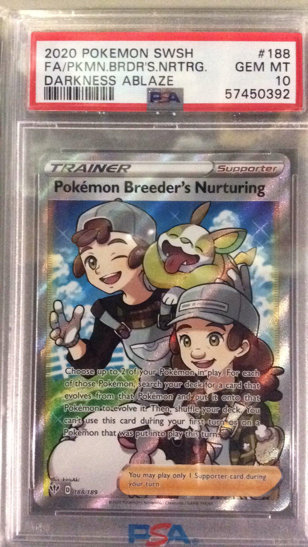 2020 Pokemon Sword & Shield Darkness Ablaze 188 Full Art/pokemon