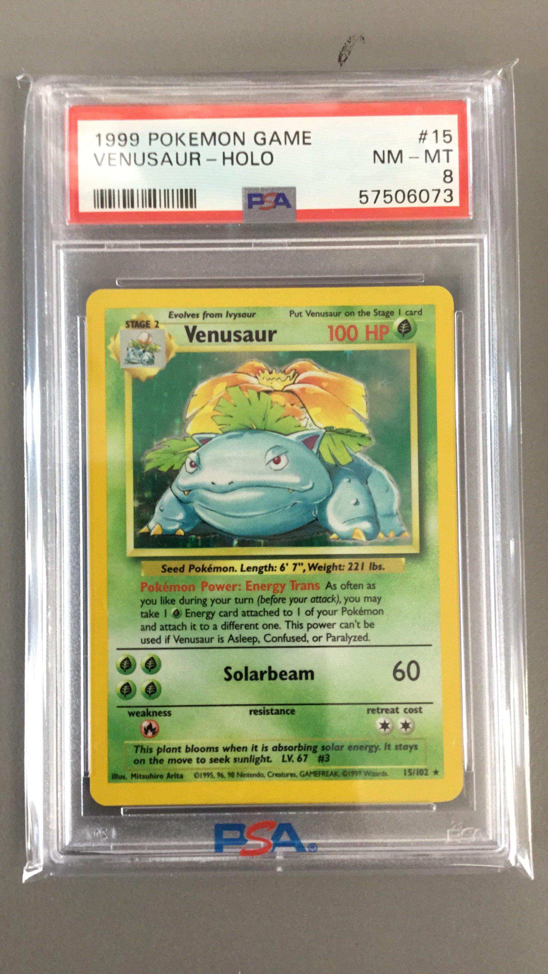 1999 Pokemon Game 15 Venusaur-holo PSA 8 Graded Card | GameStop