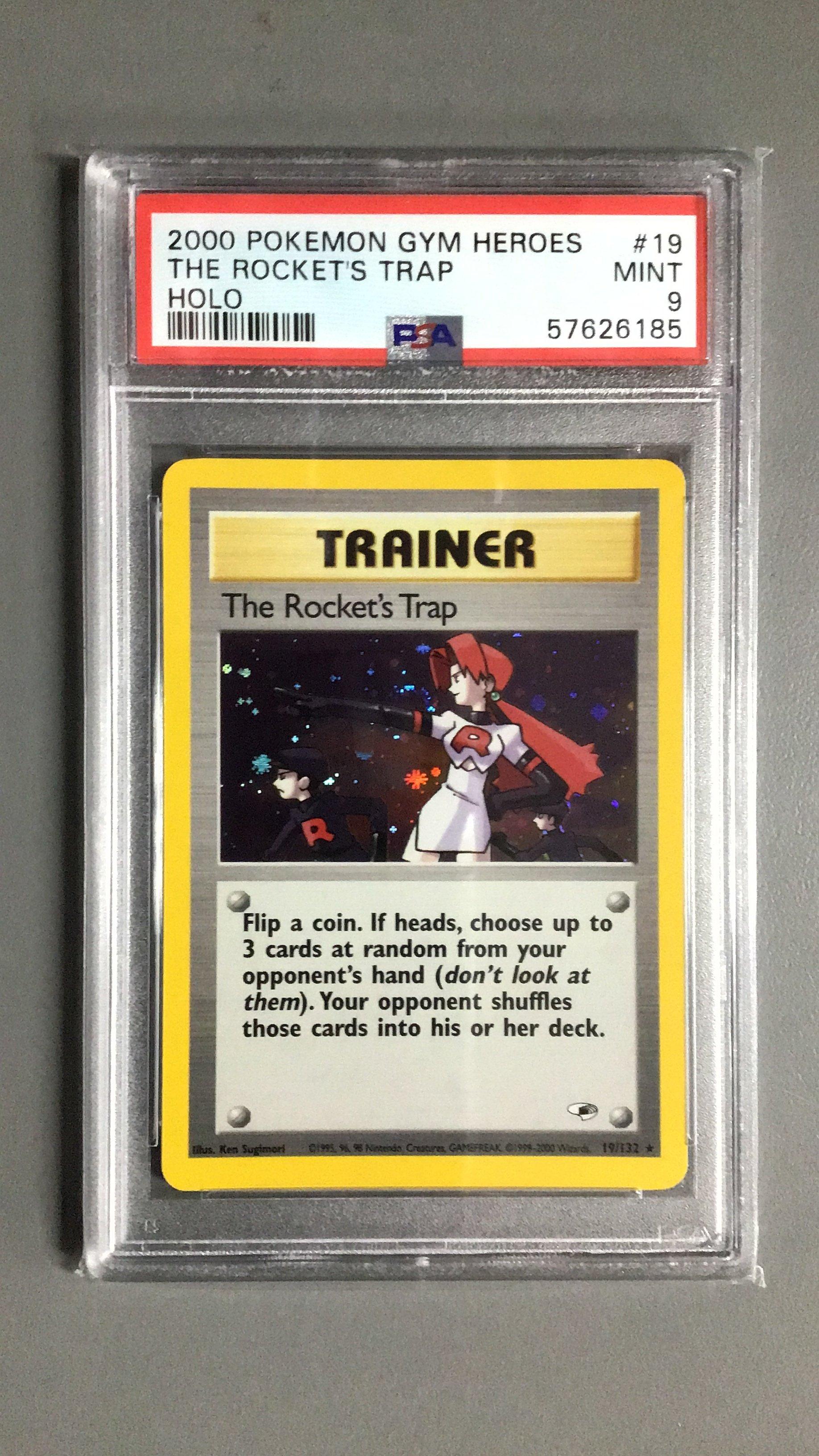 2000 Pokemon Gym Heroes 19 The Rocket's Trap-holo PSA 9 | GameStop