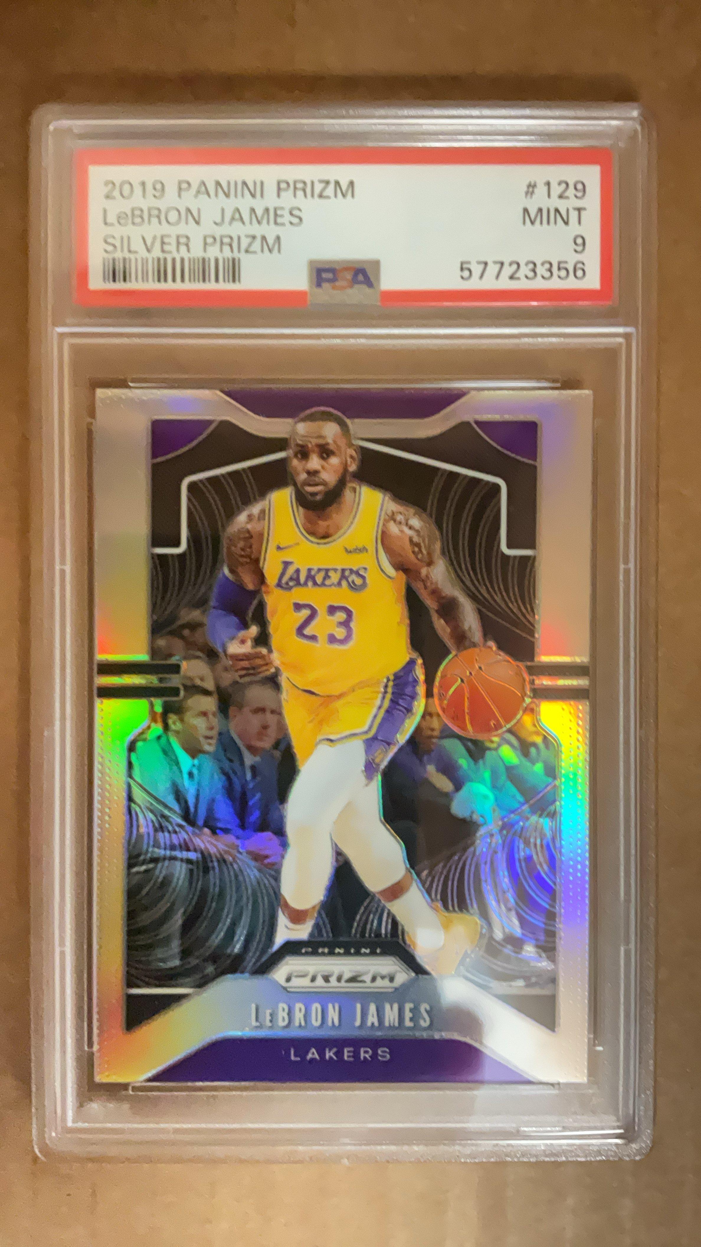 2019 Panini Prizm 129 Lebron James Silver Prizm PSA 9