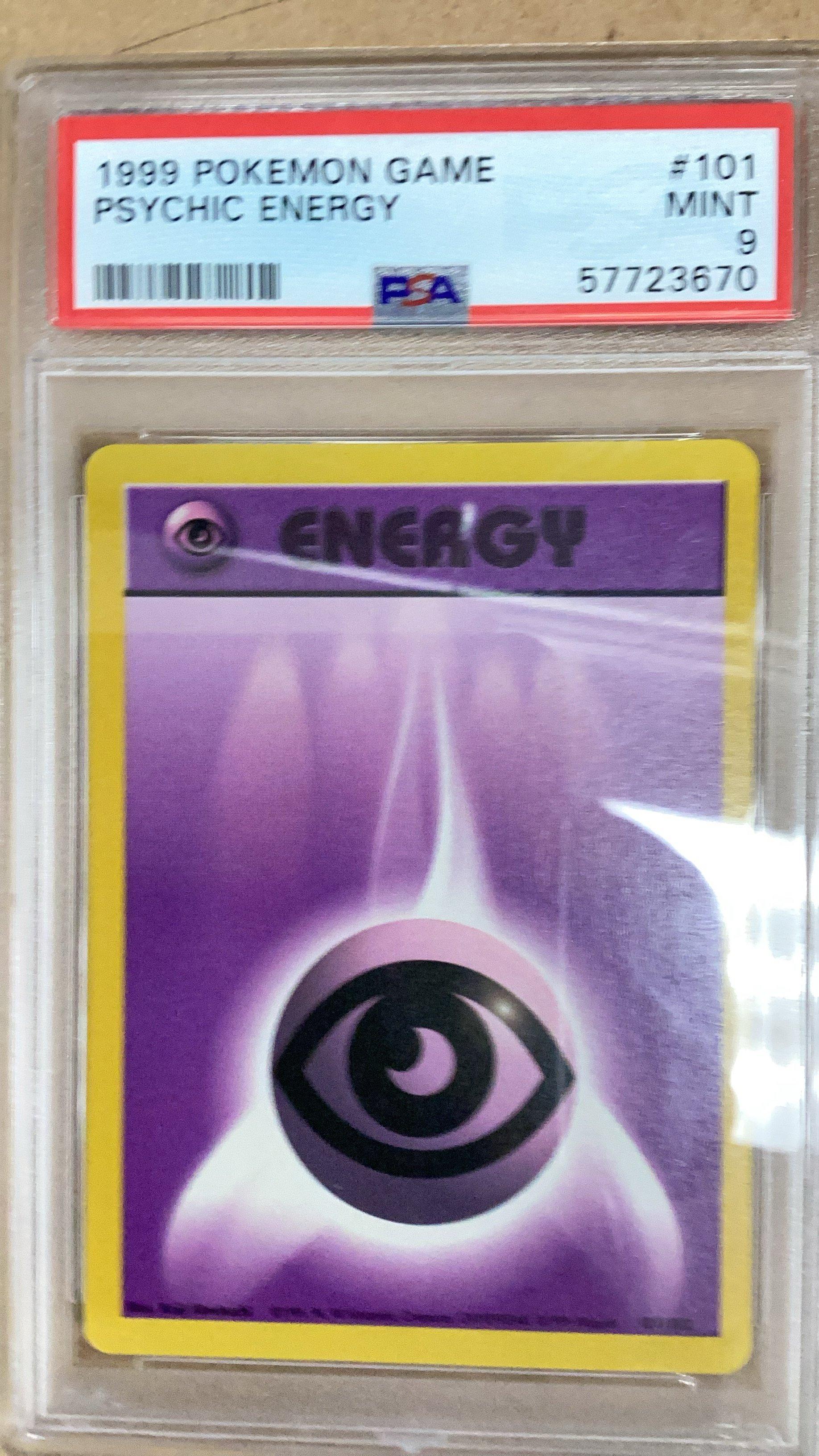 1999 Pokemon Game 101 Psychic Energy PSA 9 Graded Card | GameStop