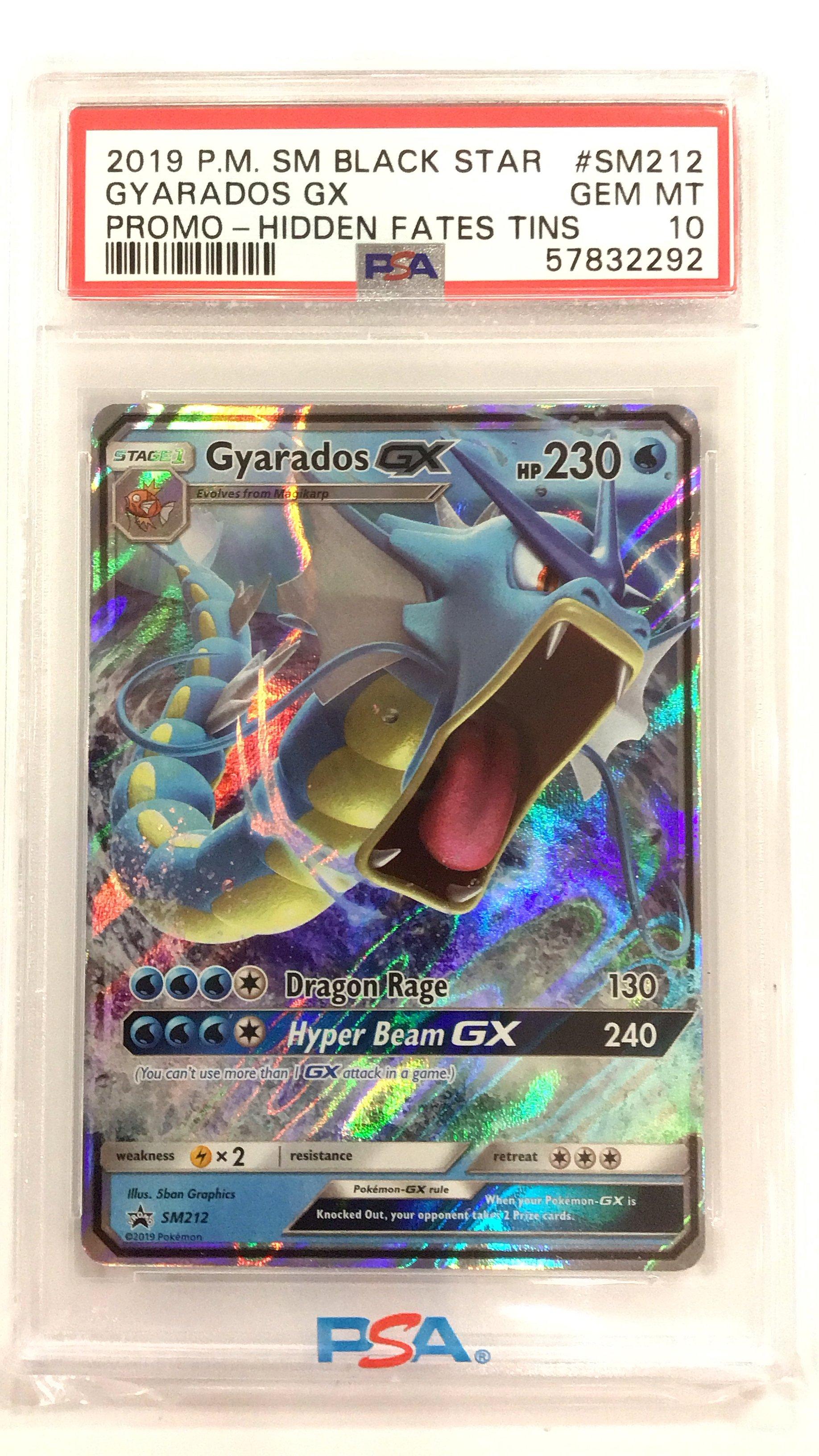 2019 Pokemon Sm Black Star Promo Sm212 Gyarados Gx Hidden Fates