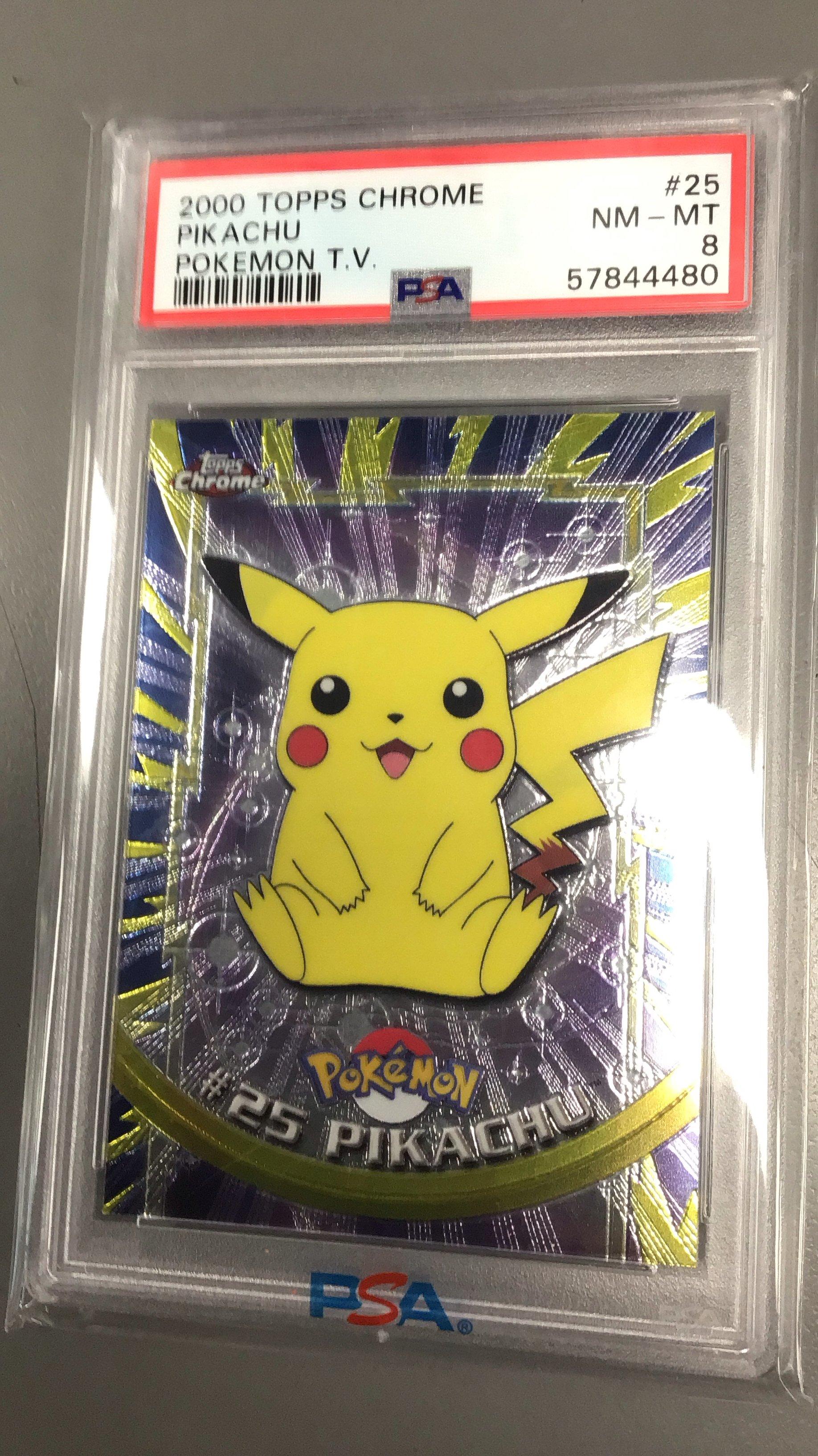 2000 Topps Chrome Pokemon T.v. 25 Pikachu PSA 8 | GameStop