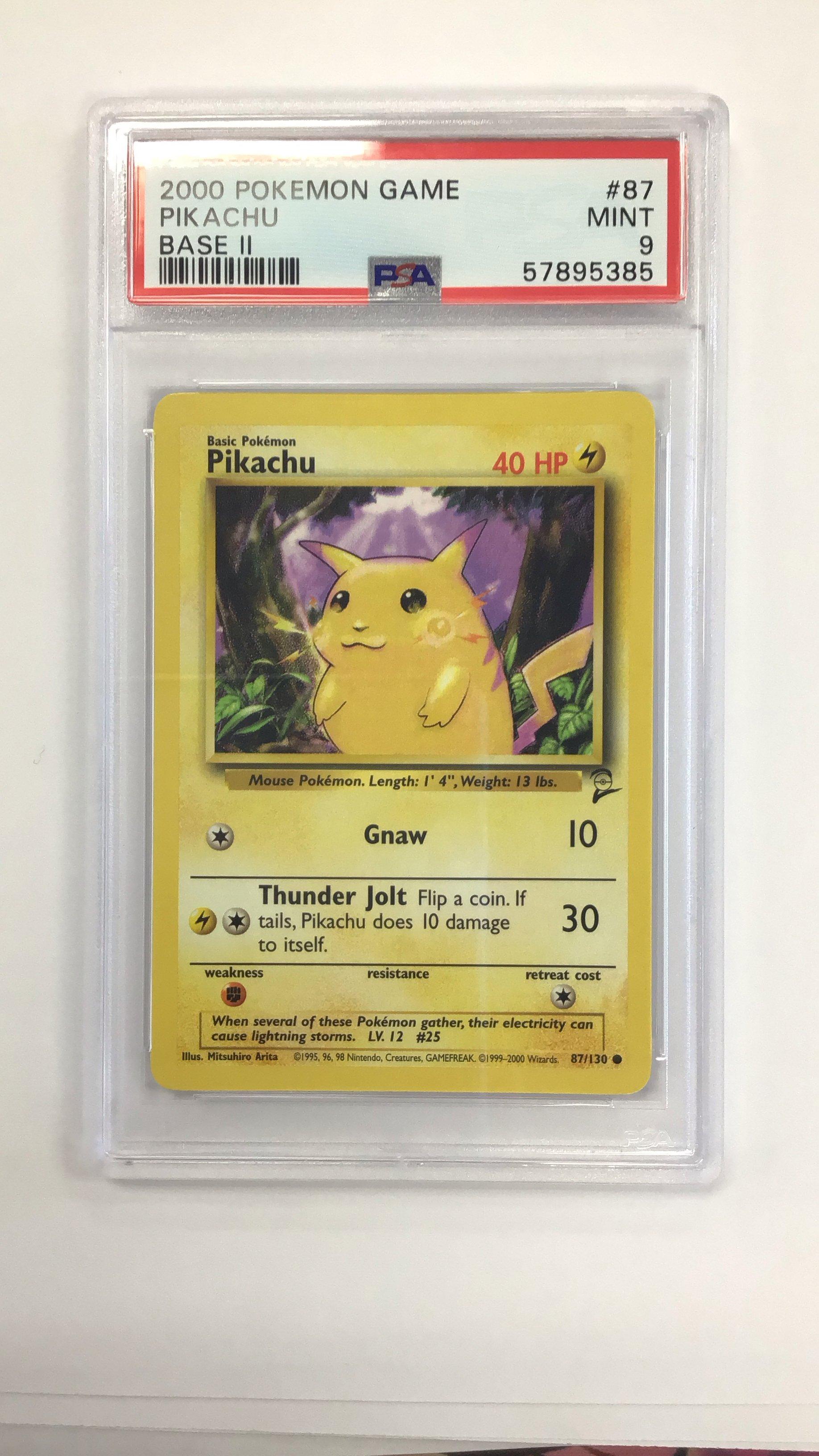 2000 Pokemon Game Base Ii 87 Pikachu PSA 9