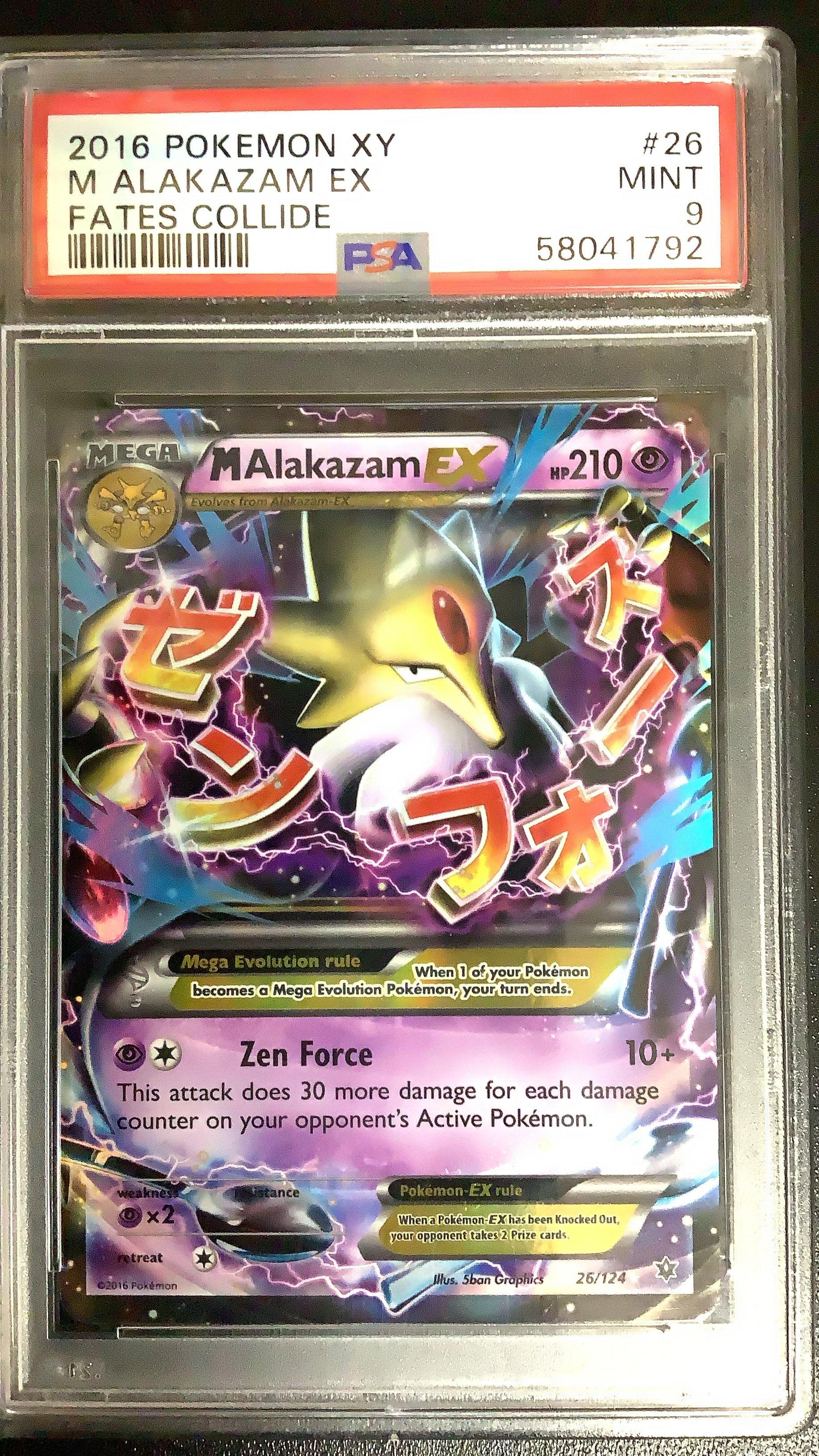 2016 Pokemon Xy Fates Collide 26 M Alakazam Ex PSA 9 Graded Card