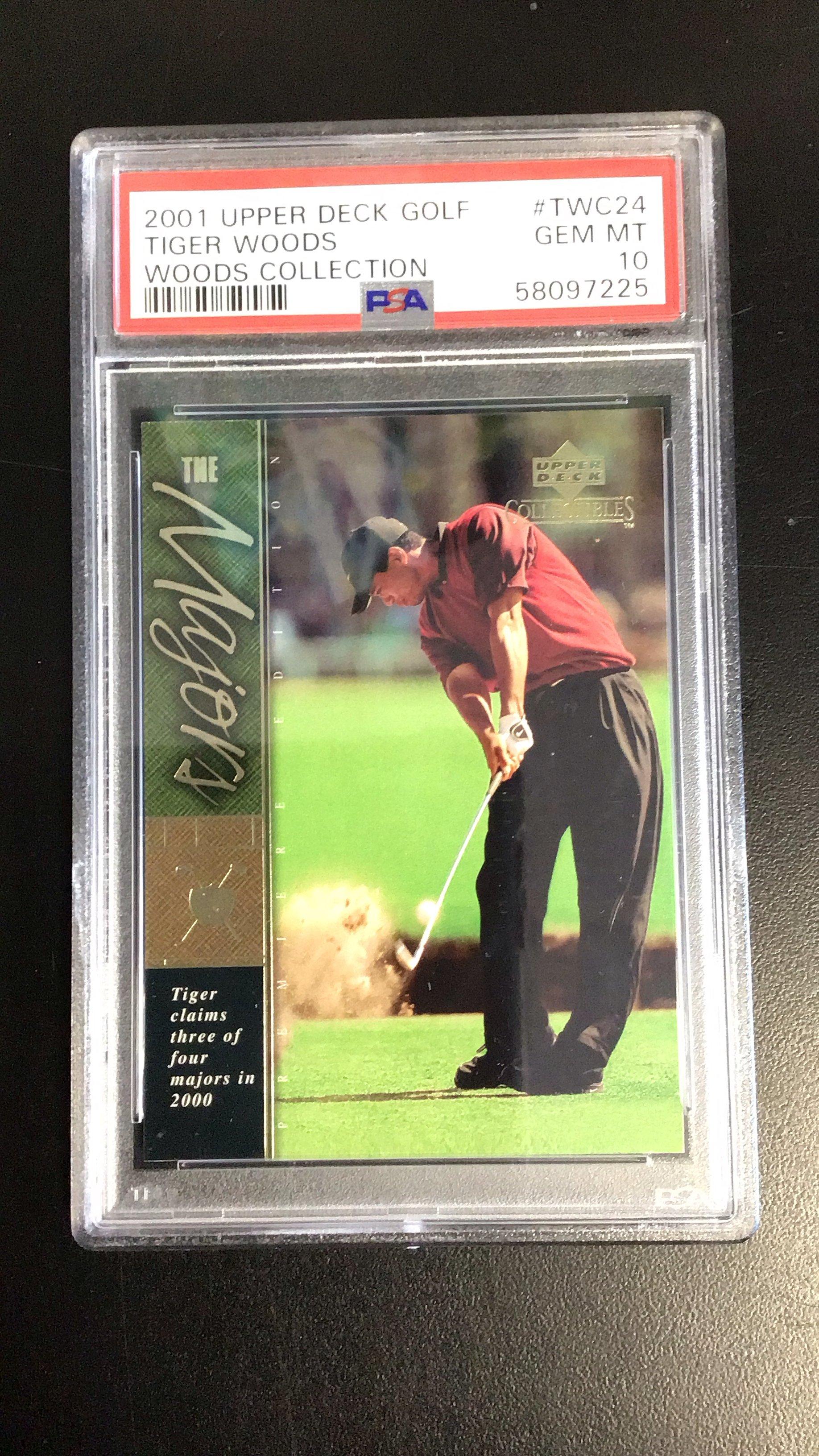 2001 Upper Deck Tiger Woods Collection Twc24 Tiger Woods PSA 10