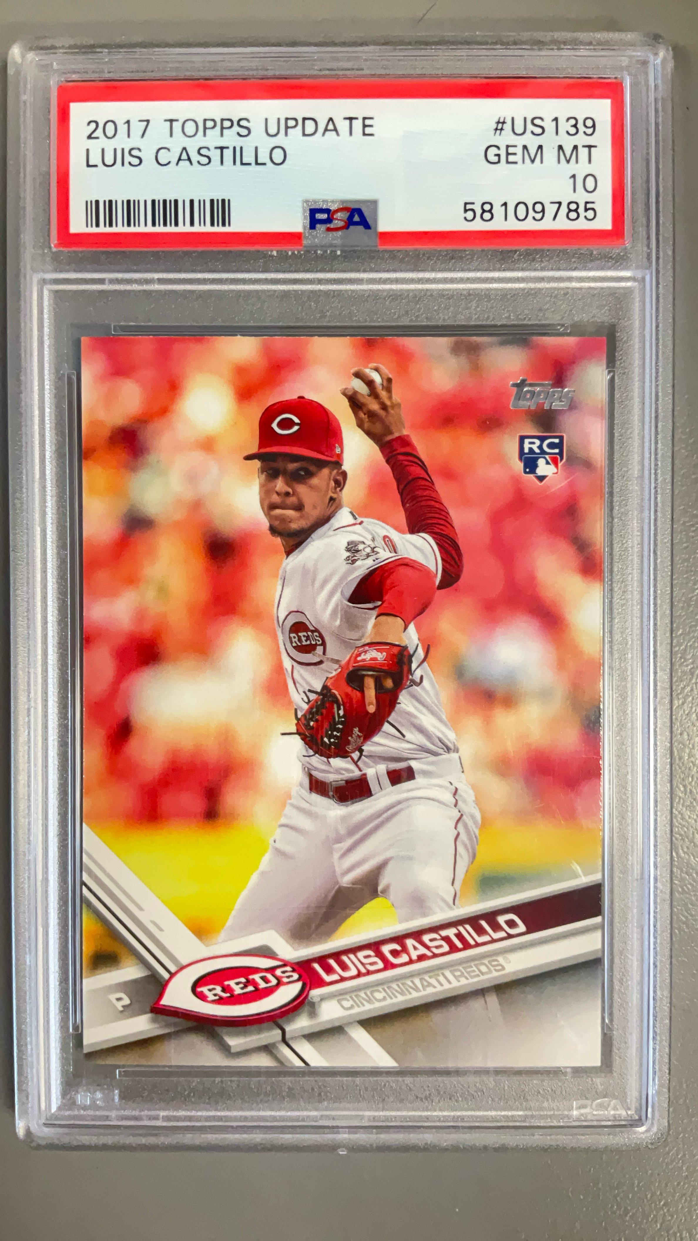 2017 Topps Update Us139 Luis Castillo PSA 10