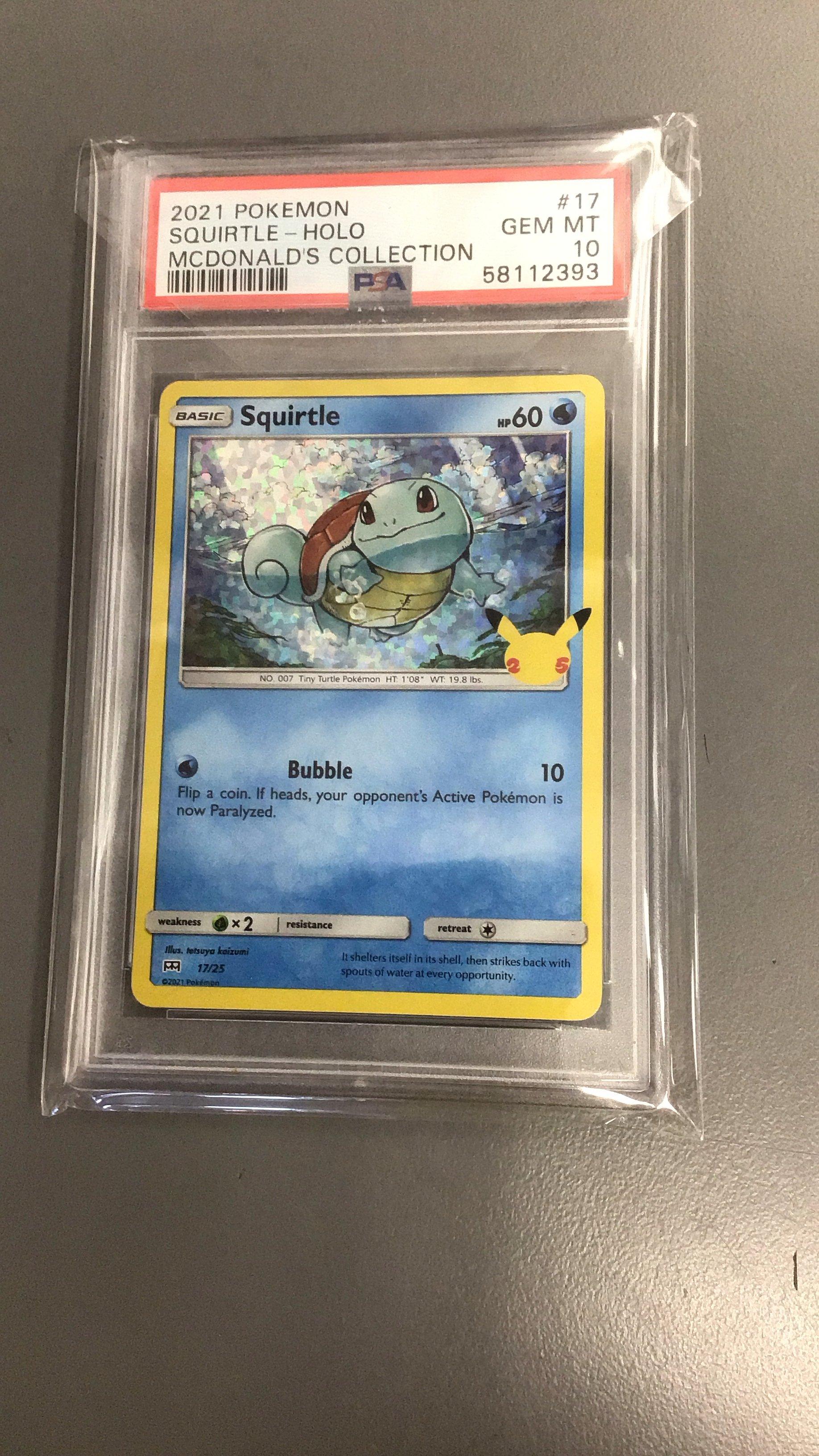 2021 Pokemon Mcdonald's Collection 17 Squirtle-holo PSA