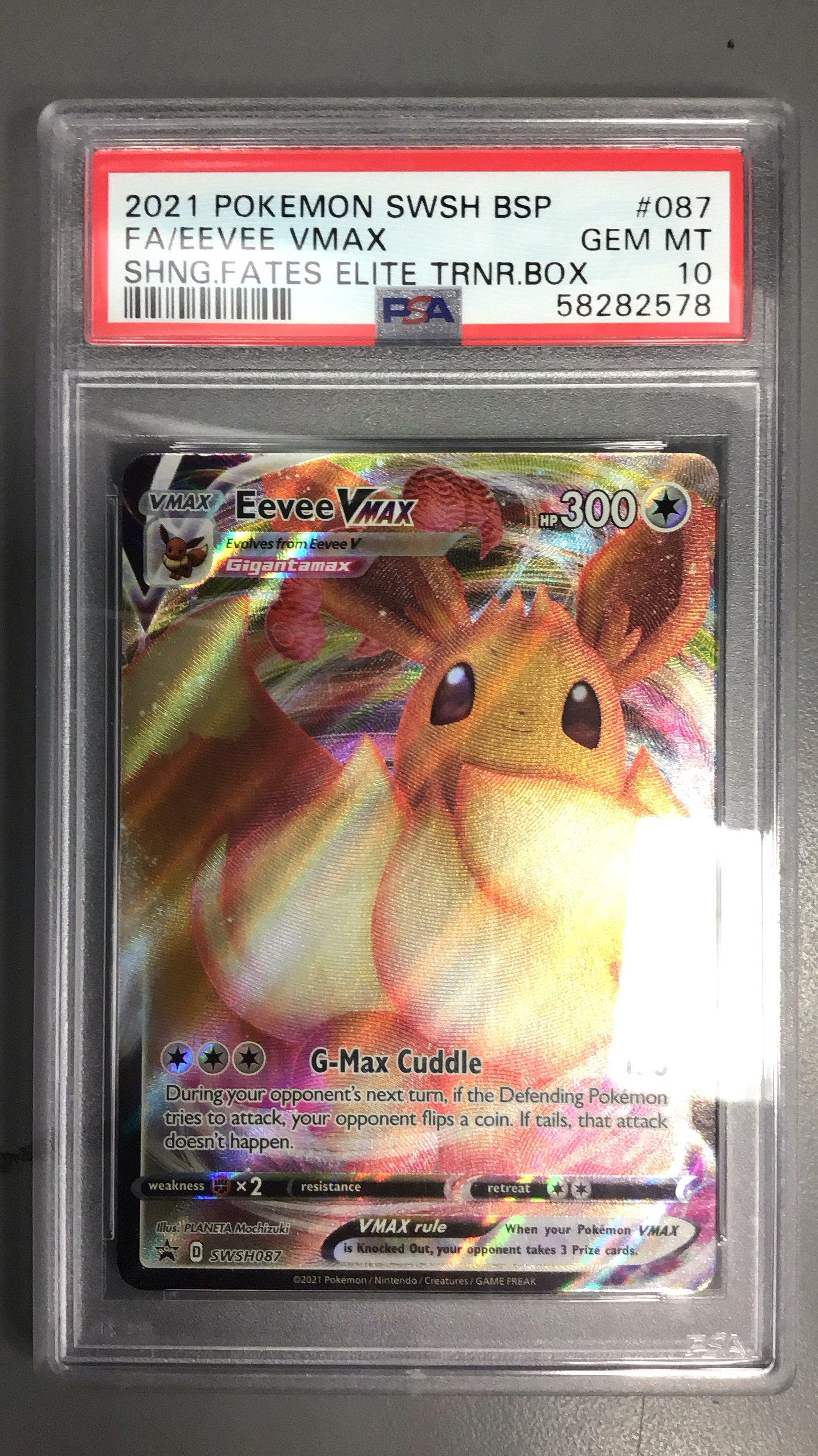 2021 pokemon swsh black star promo 087 full art/eevee vmax