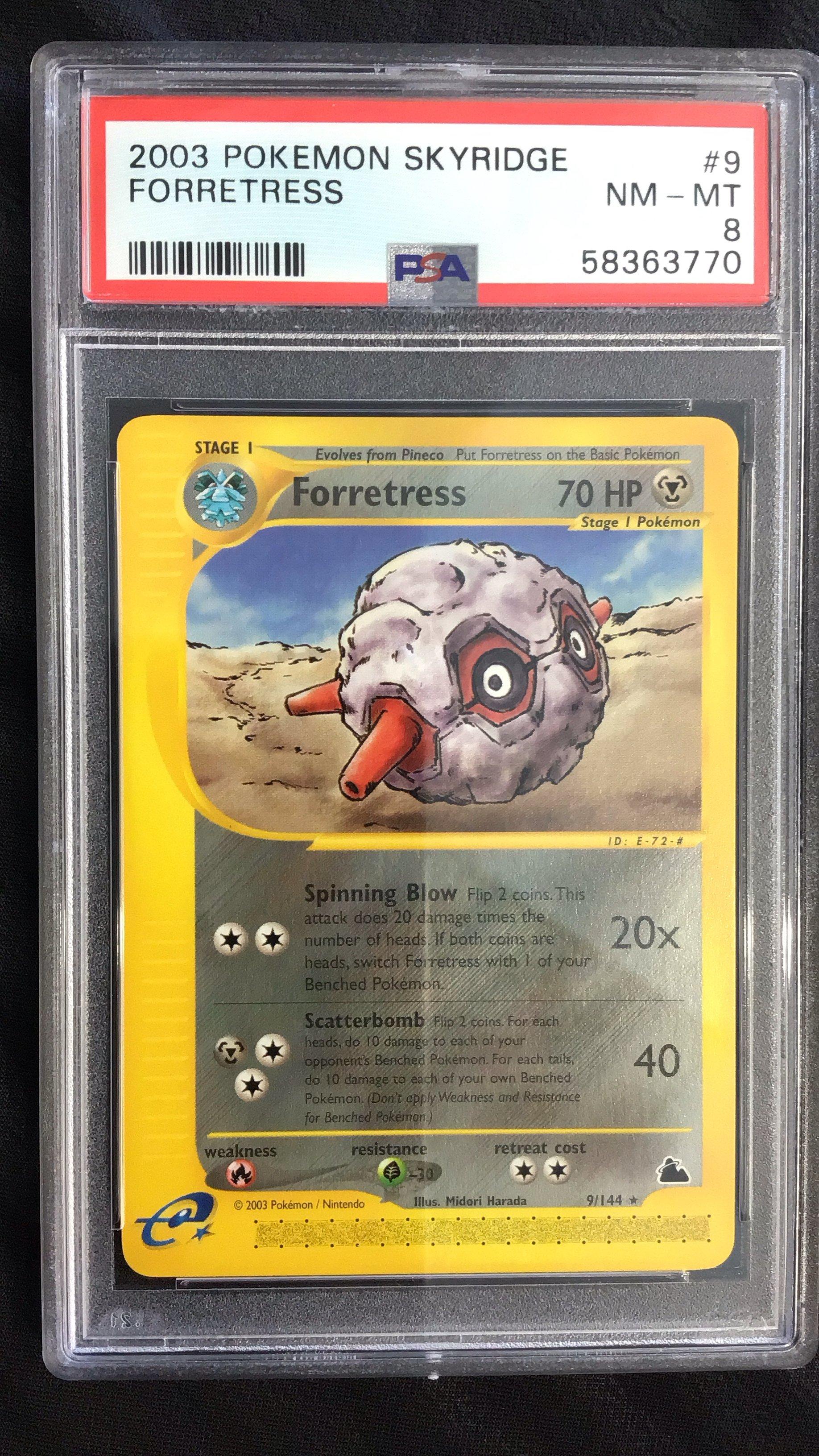 2003 Pokemon Skyridge 9 Forretress PSA
