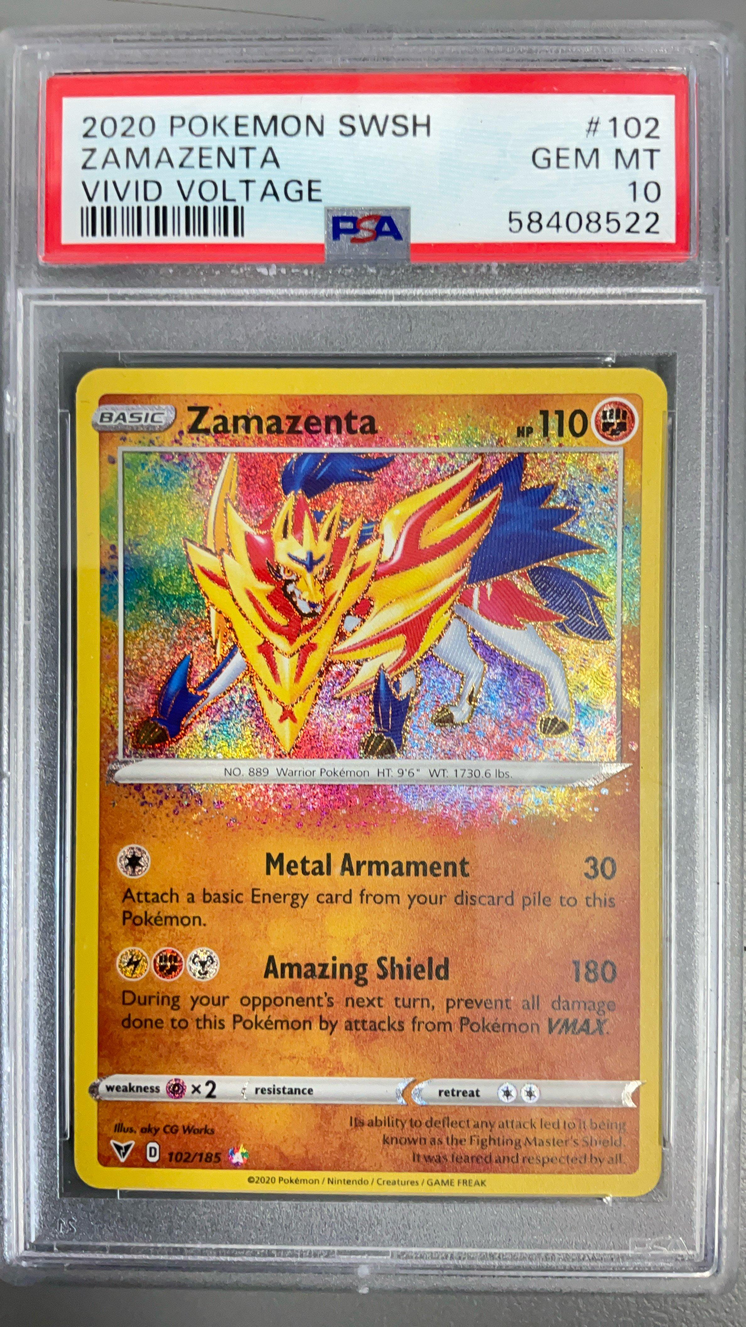 zamazenta pokemon card price Trading Game Sword & Shield Promo V Swsh019 Akira Komayama SV10 Zamazenta - Destined Rivals #146