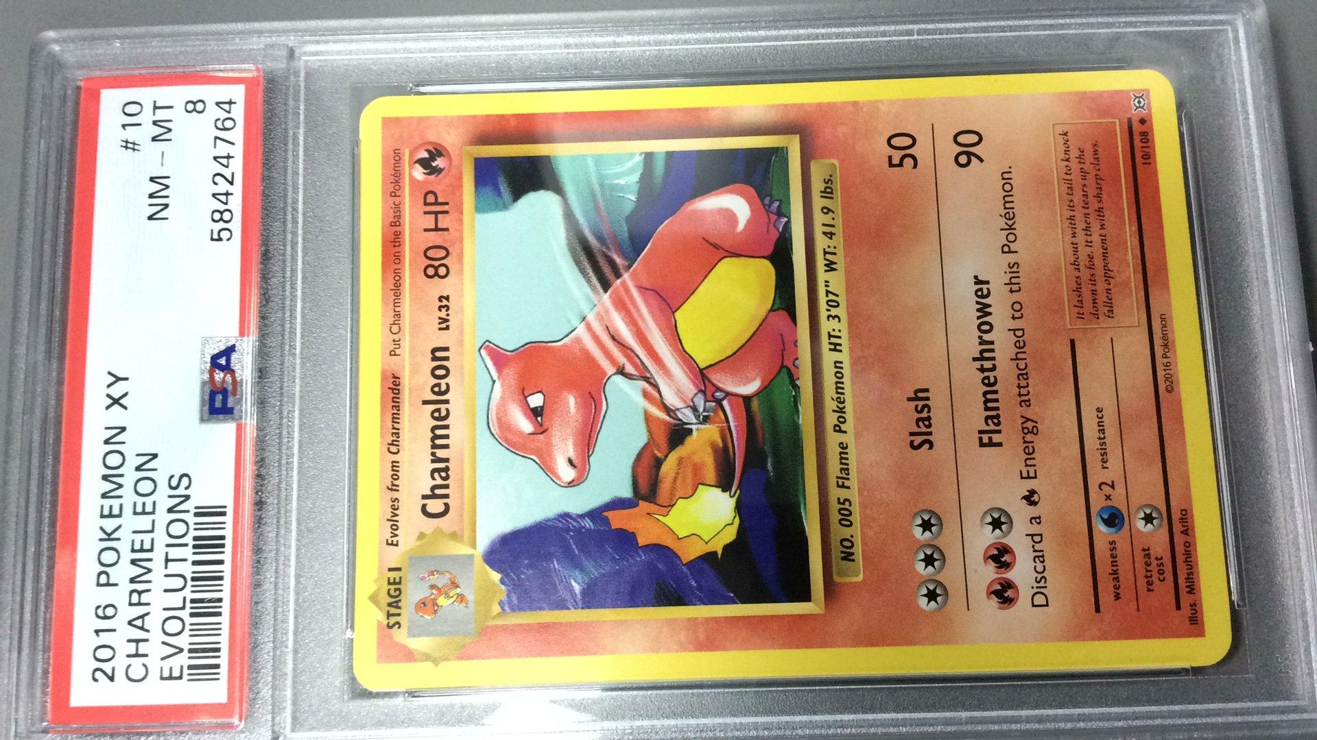 2016 Pokemon Xy Evolutions 10 Charmeleon PSA 8 Graded Card | GameStop