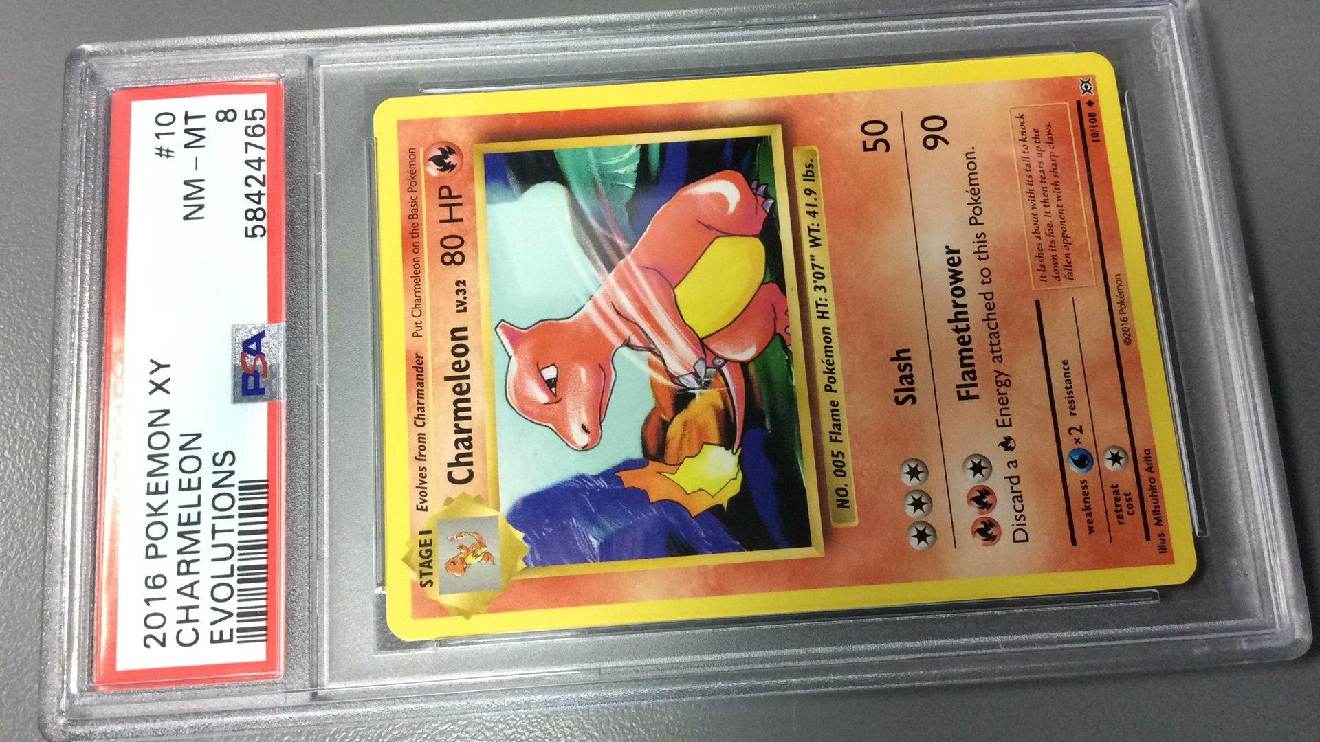 2016 Pokemon Xy Evolutions 10 Charmeleon PSA