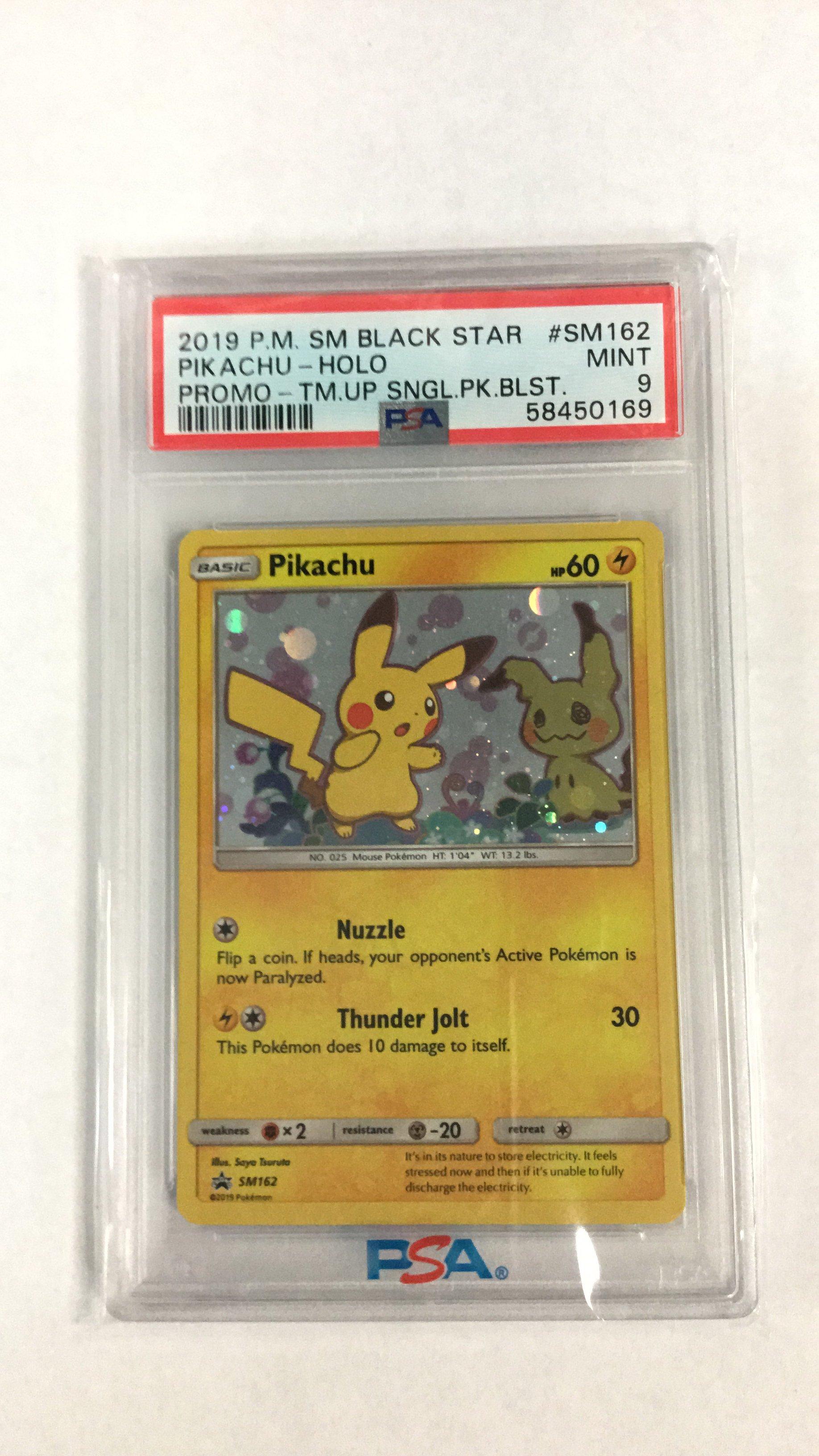 2019 Pokemon Sm Black Star Promo Sm162 Pikachu PSA