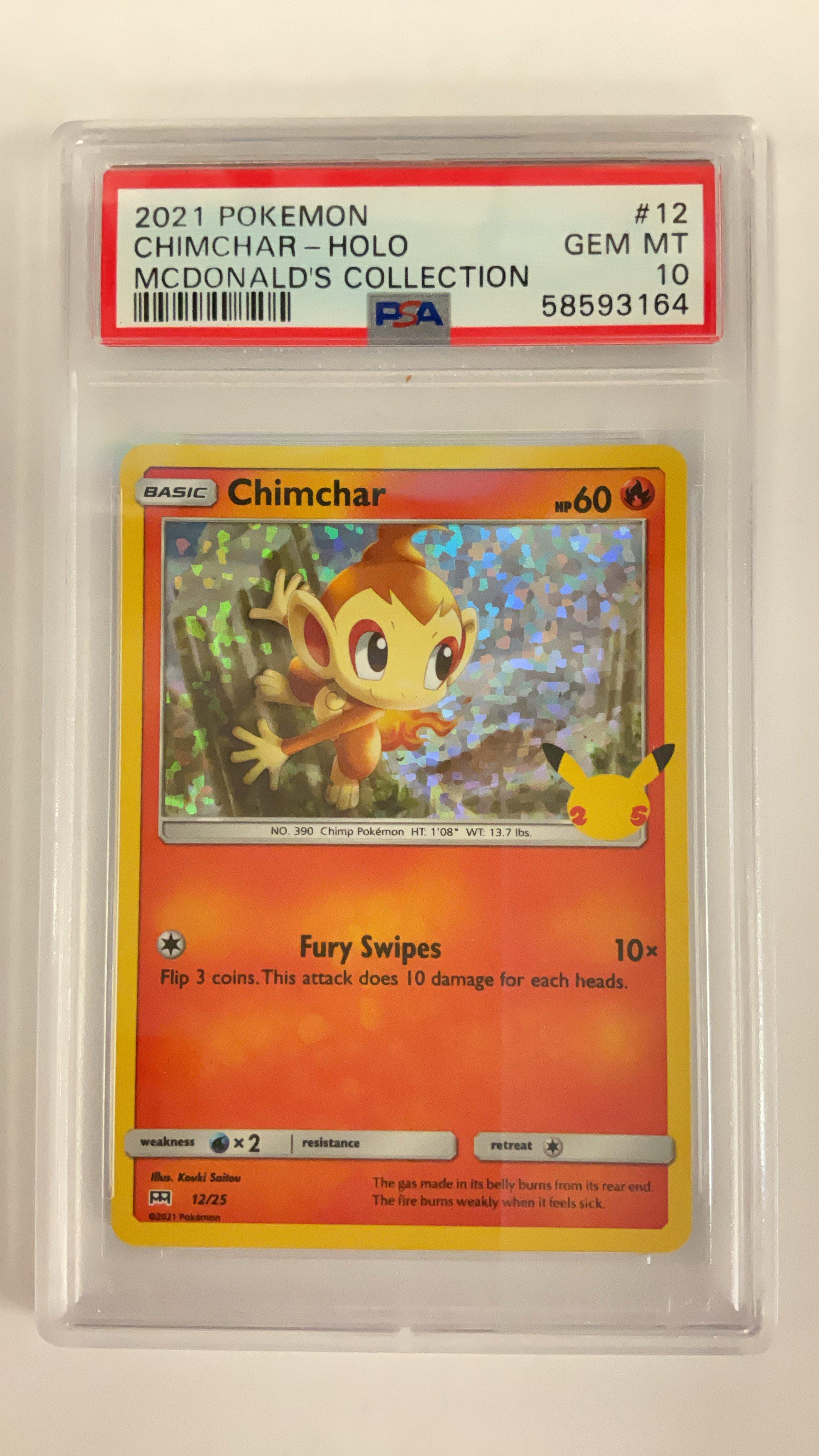 2021 McDonald's Collection ヒコザル PSA10 他 2021 Pokemon Mcdonald's Collection 12 Chimchar-holo PSA 10 Graded