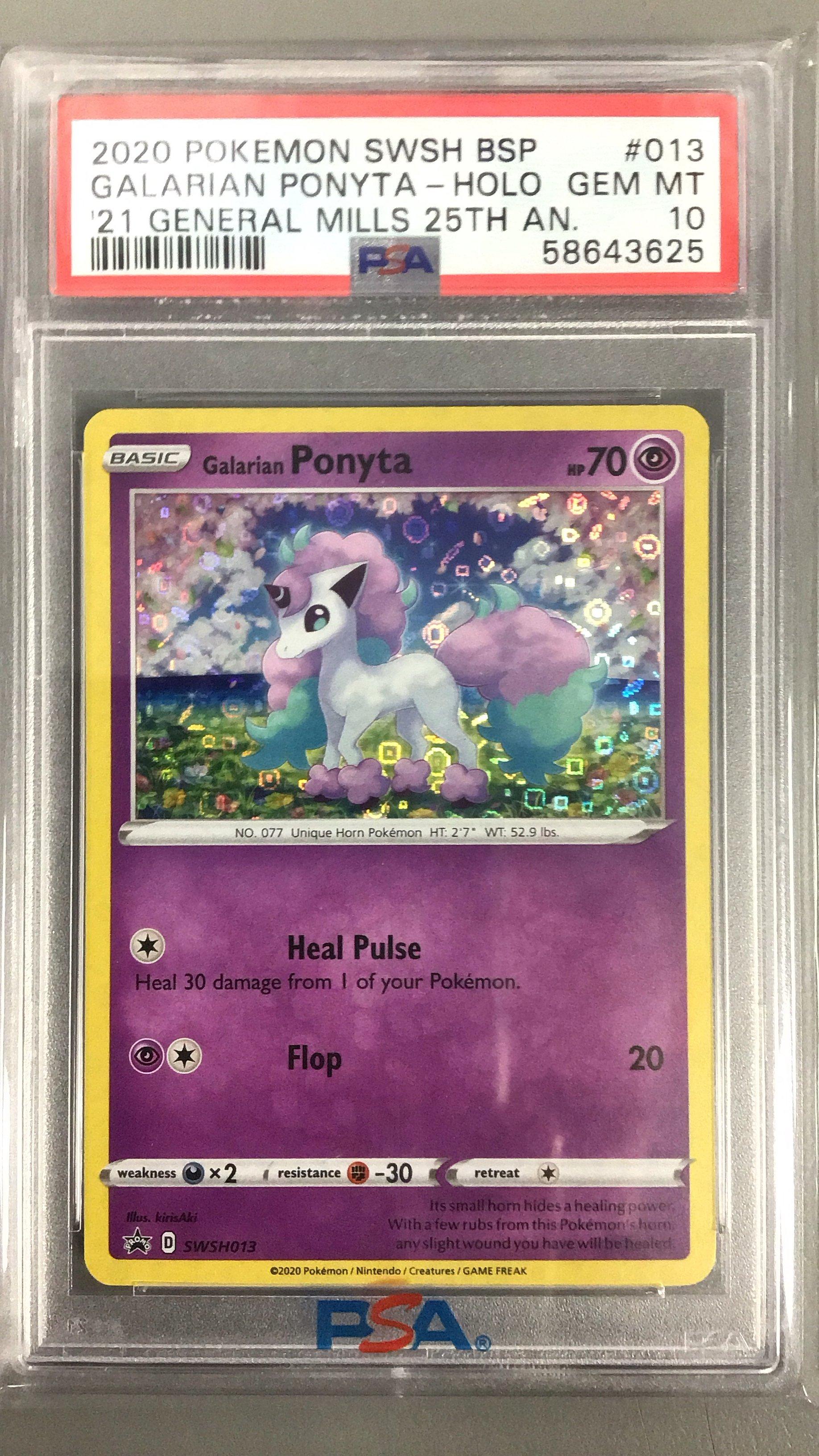 【世界20枚 PSA10】カツラのポニータ LV13 けりにげ Gem Mint 2020 Pokemon Swsh Black Star Promo 013 Galarian Ponyta-holo 2021