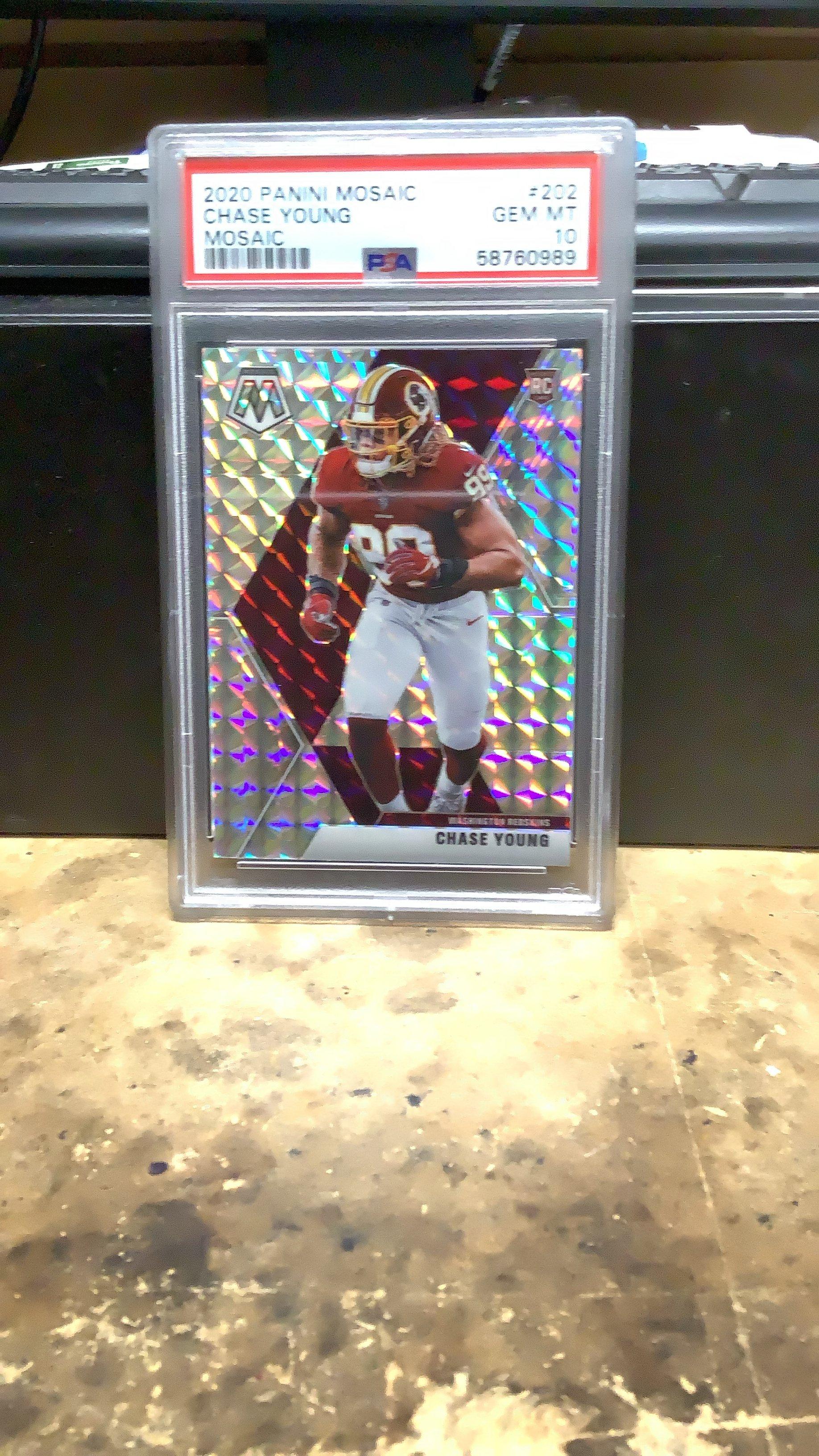2020 Panini Mosaic 202 Chase Young Mosaic PSA 10