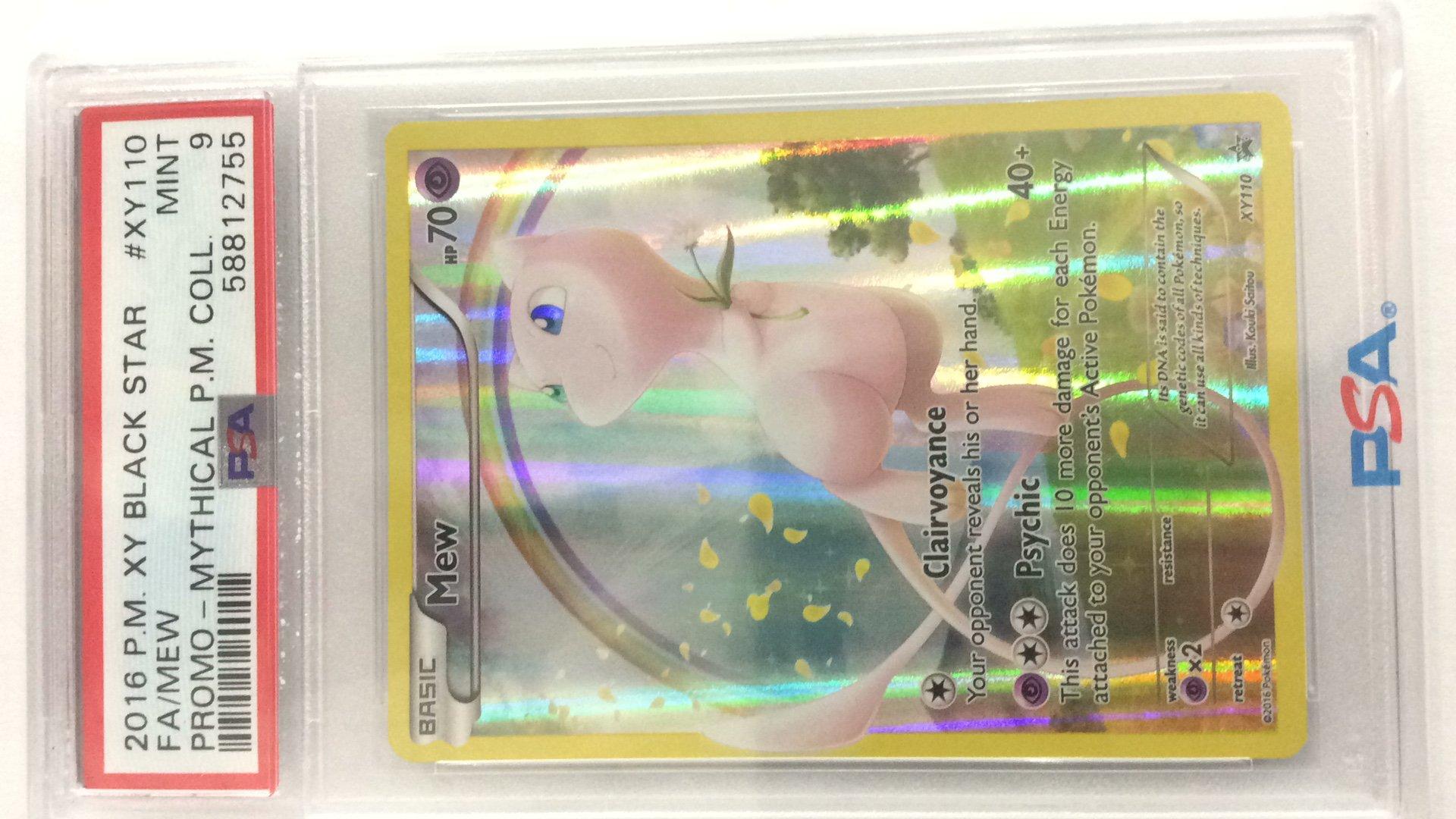 2016 Pokemon Xy Black Star Promo Xy110 Full Art/mew Mythical