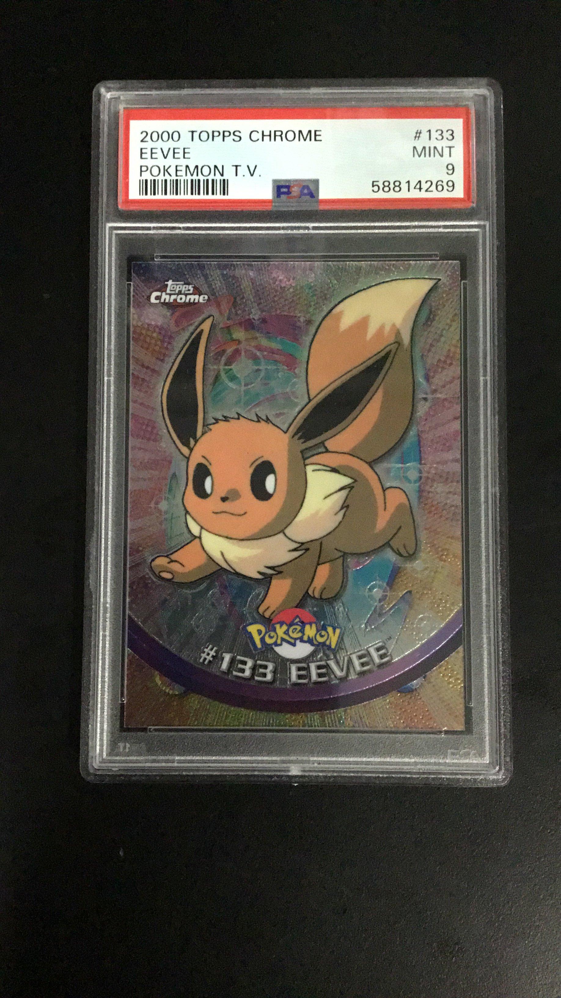 2000 Topps Chrome Pokemon T.v. 133 Eevee PSA 9 | GameStop