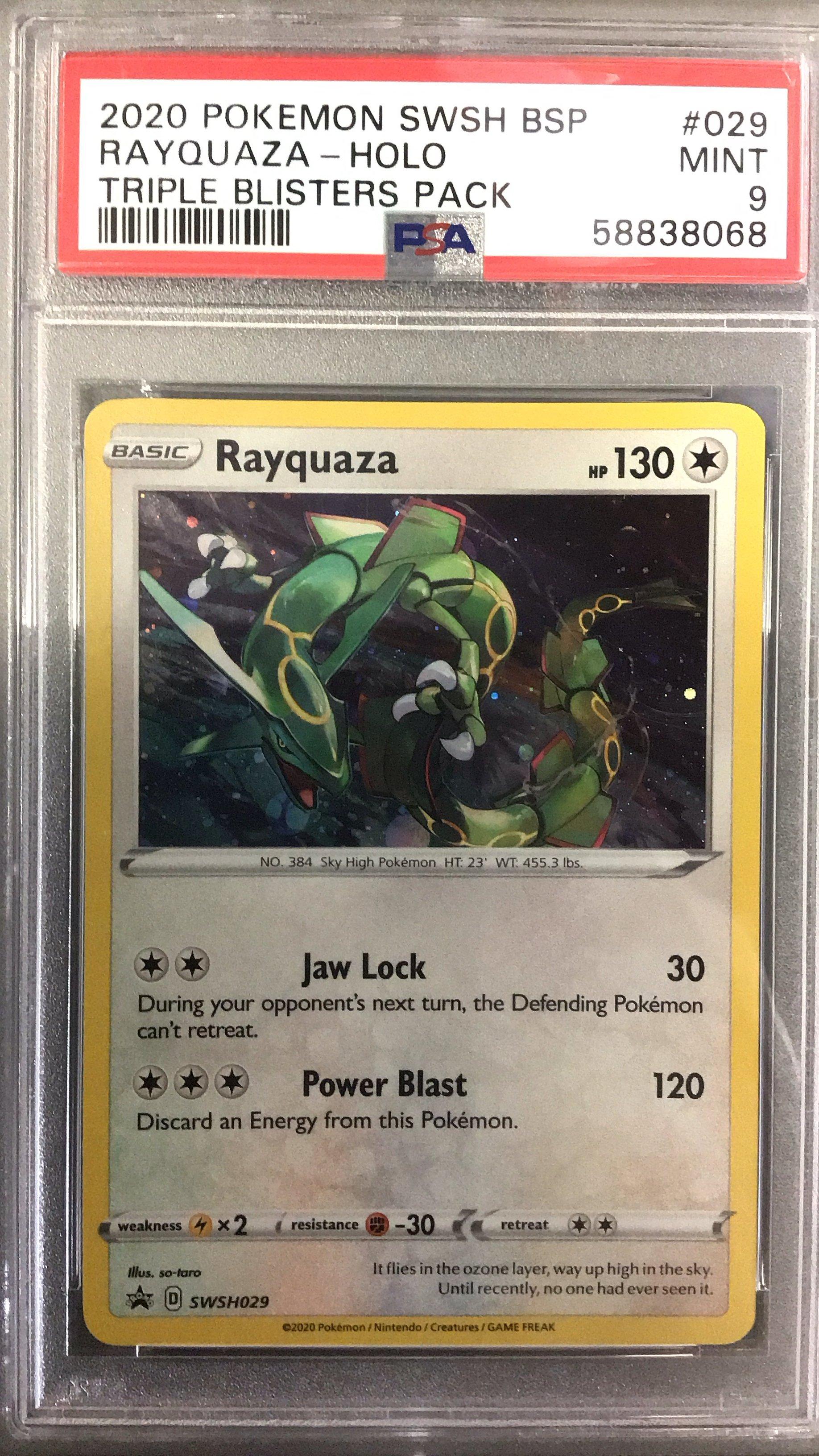 2020 Pokemon Swsh Black Star Promo 029 Rayquaza-holo Triple
