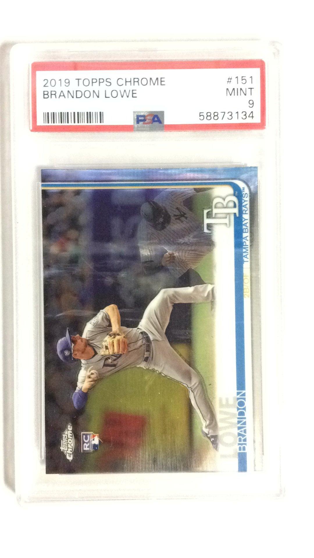 2019 Topps Chrome 151 Brandon Lowe PSA