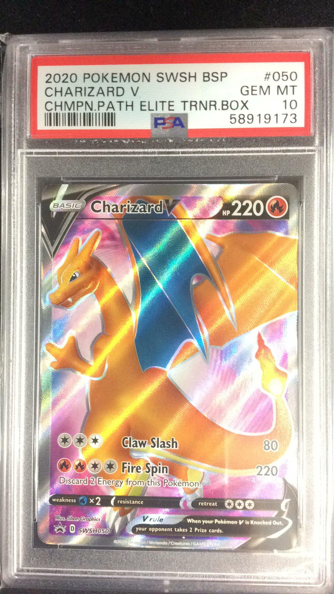 2020 Pokemon Swsh Black Star Promo 050 Charizard V Champion's Path ...