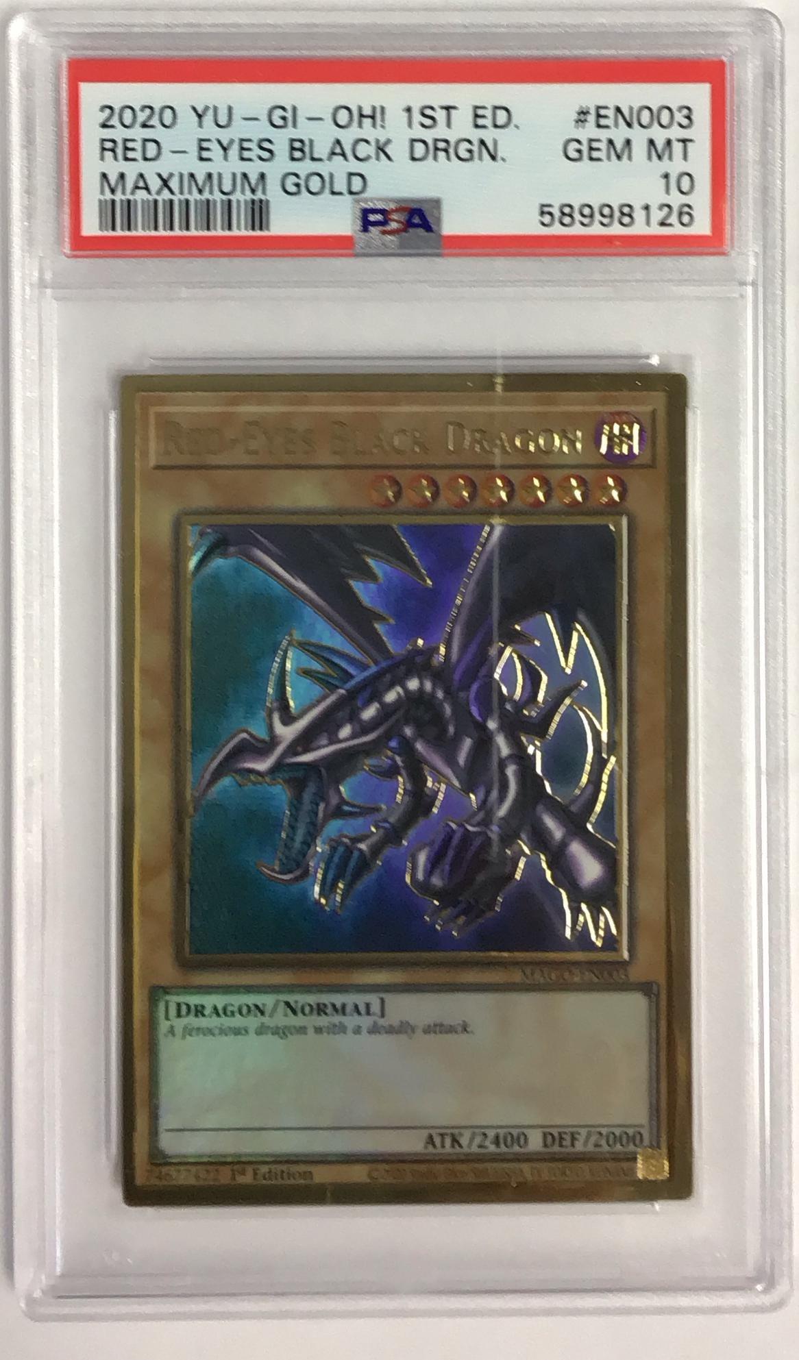 2020 Yu-gi-oh! Maximum Gold En003 Red-eyes Black Dragon 1st