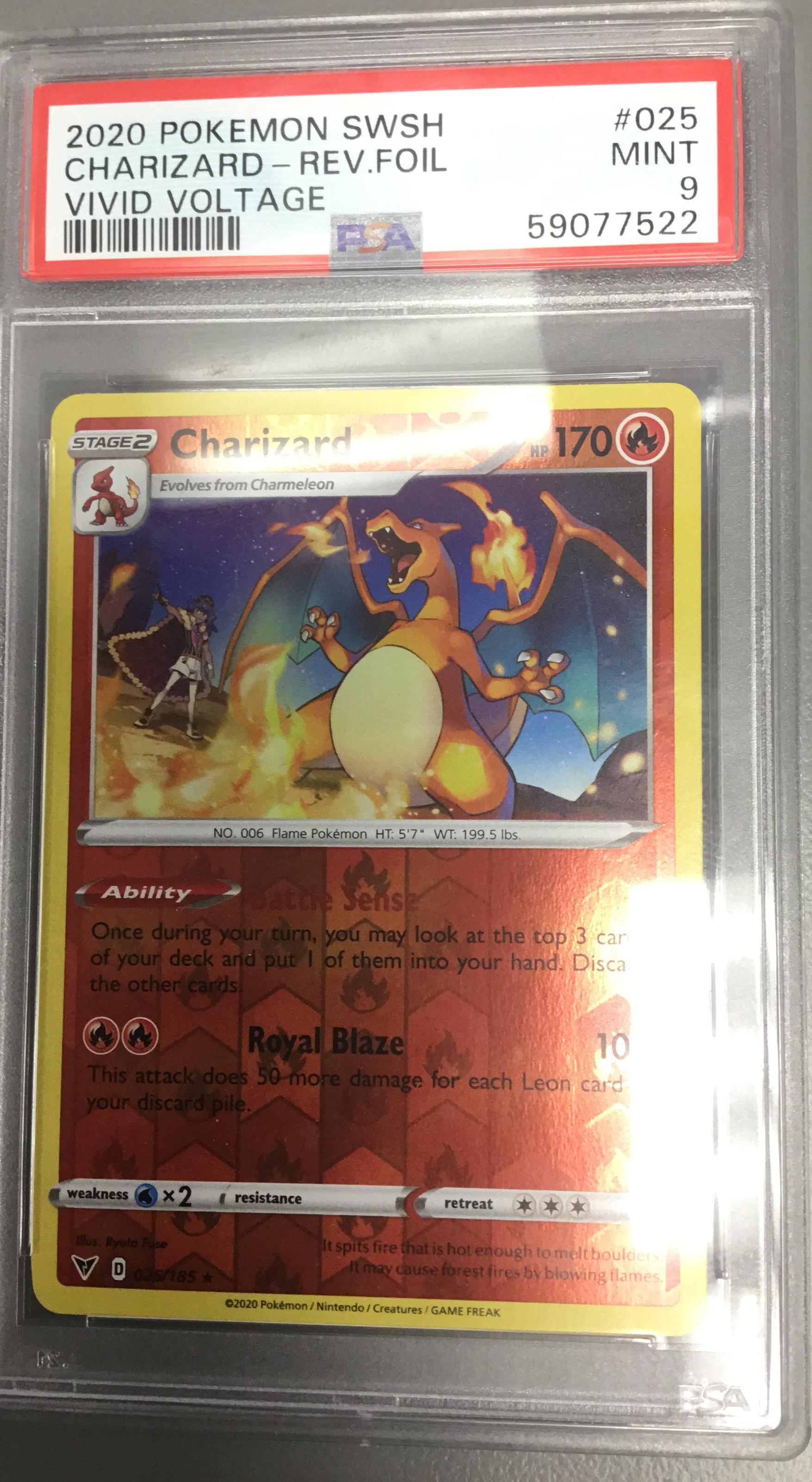 charizard pokemon card 025 185 Pokemon TCG Vivid Voltage Charizard Cracked Ice Holo #025/185 Theme De – EJ  Cards main image 1