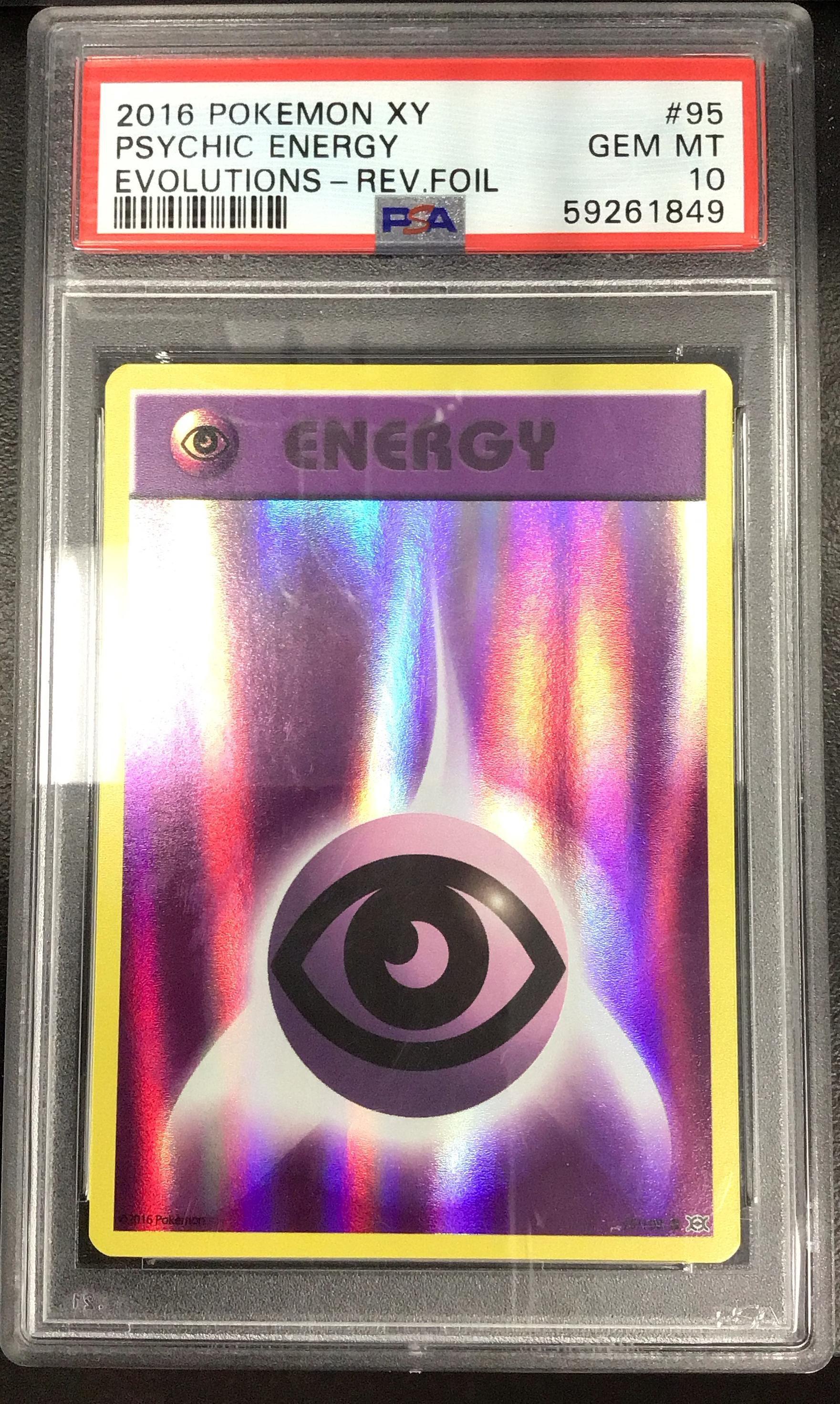 2016 Pokemon Xy Evolutions 95 Psychic Energy-reverse Foil PSA 10 Graded Card  | GameStop
