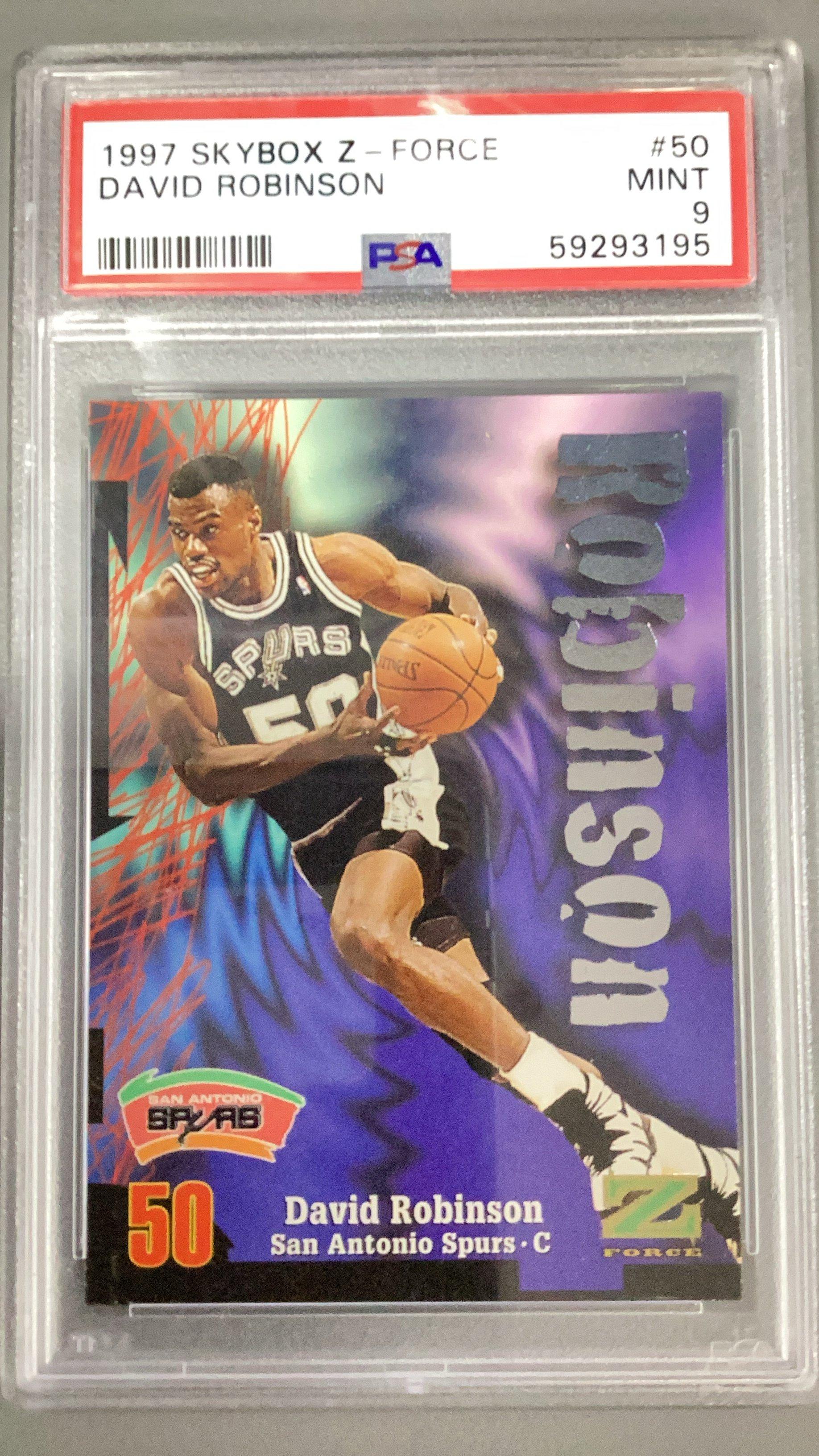 1997 Skybox Z-force 50 David Robinson PSA 9