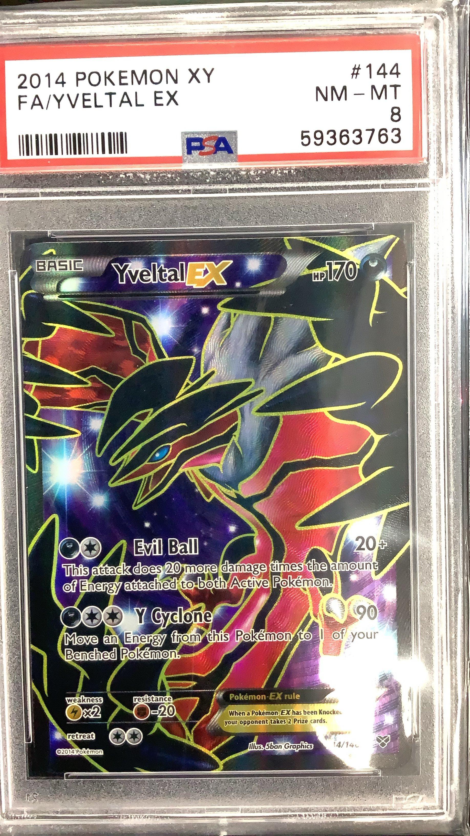 2014 Pokemon Xy 144 Full Art/yveltal Ex PSA 8 Graded Card | GameStop