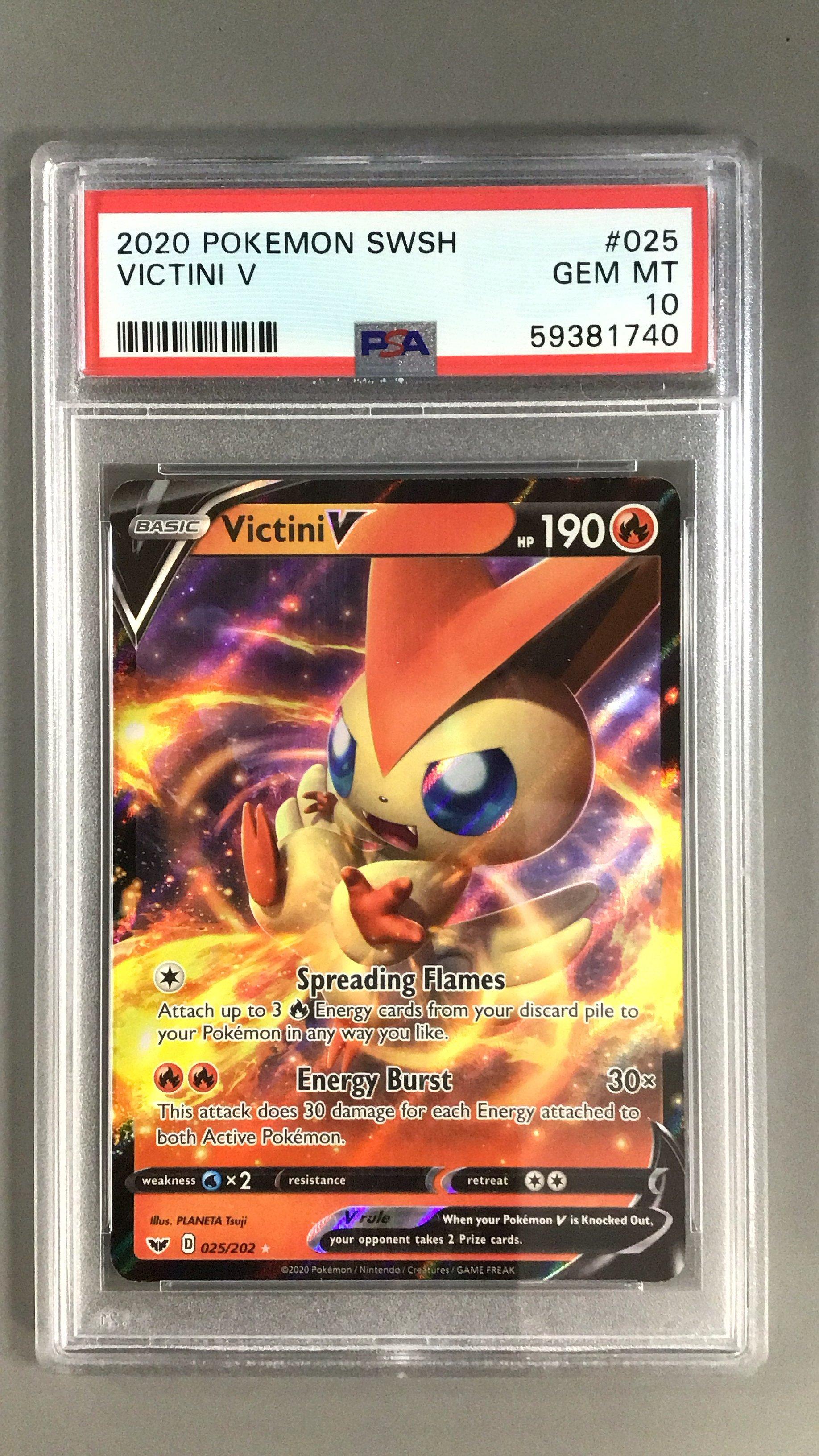 2020 Pokemon Sword & Shield 025 Victini V PSA 10 | GameStop