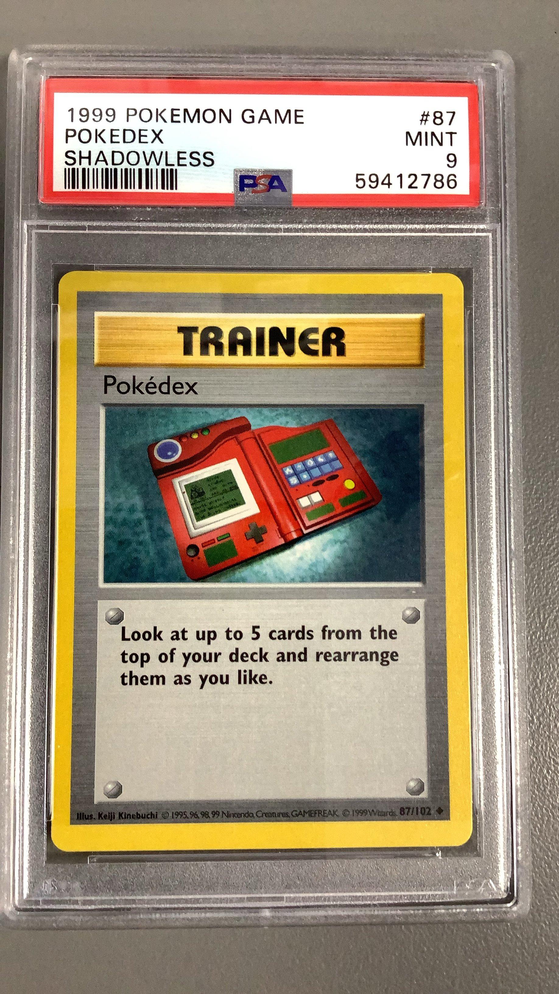 1999 Pokemon Game 87 Pokedex PSA 9