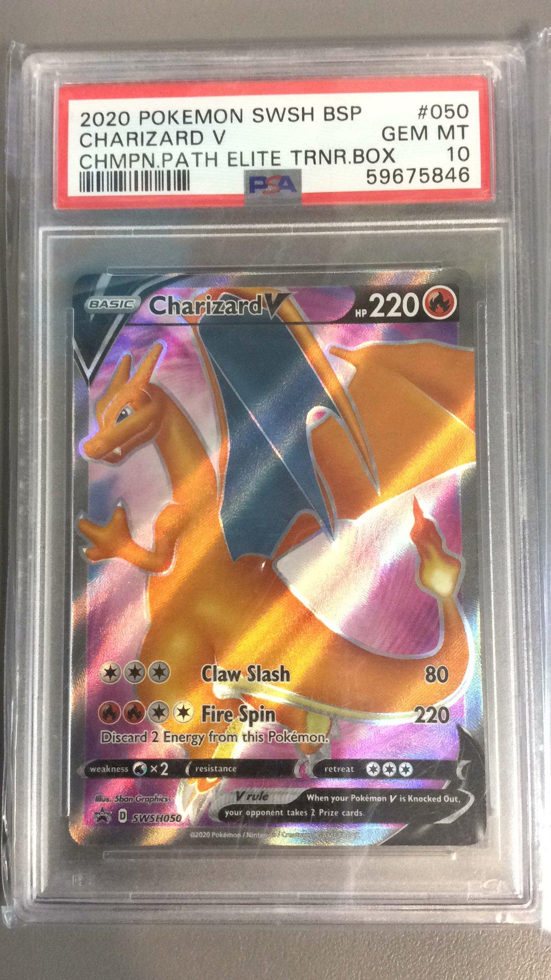 2020 Pokemon Swsh Black Star Promo 050 Charizard V Champion's Path
