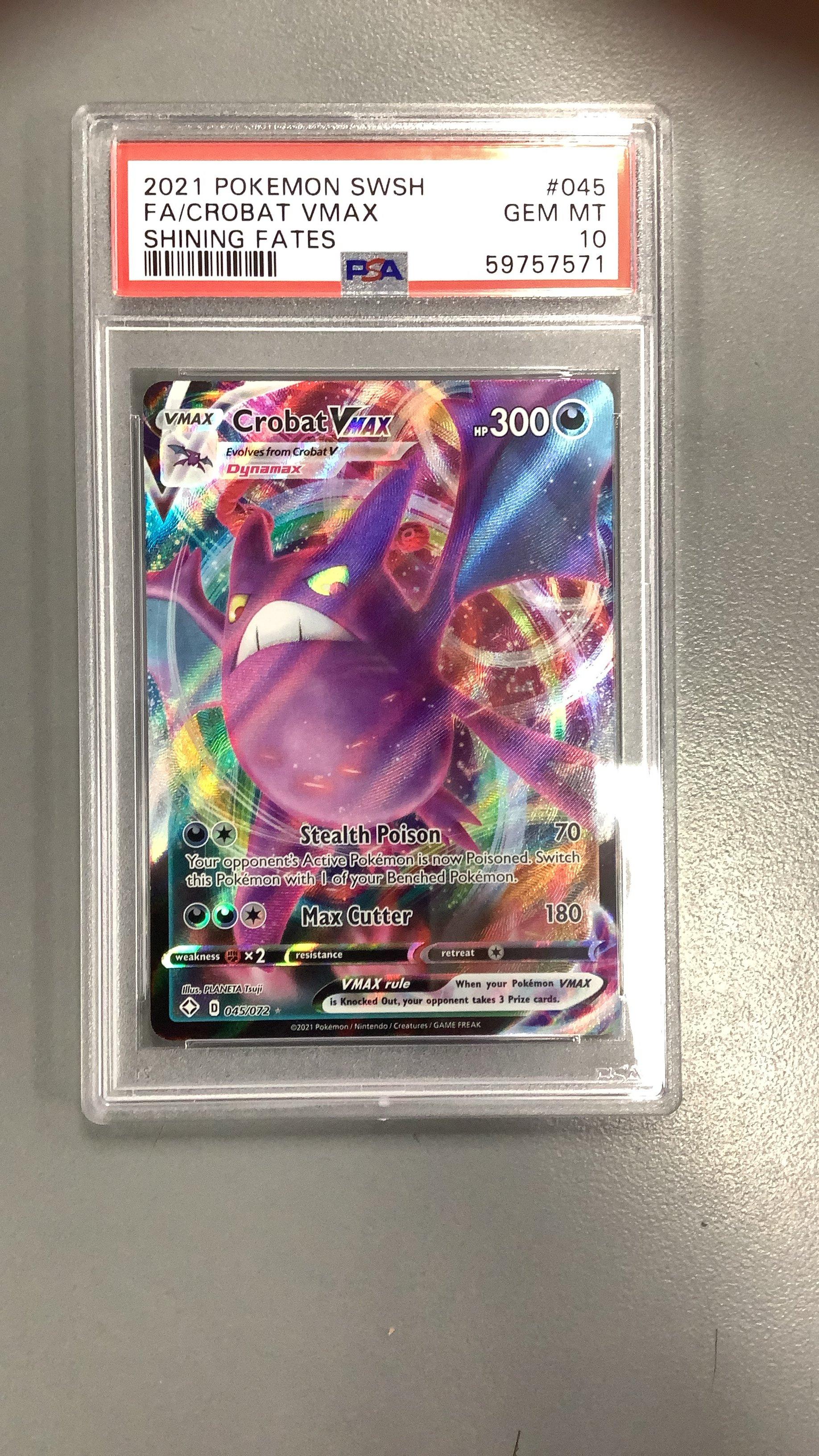 2021 Pokemon Sword & Shield Shining Fates 045 Full Art/crobat Vmax