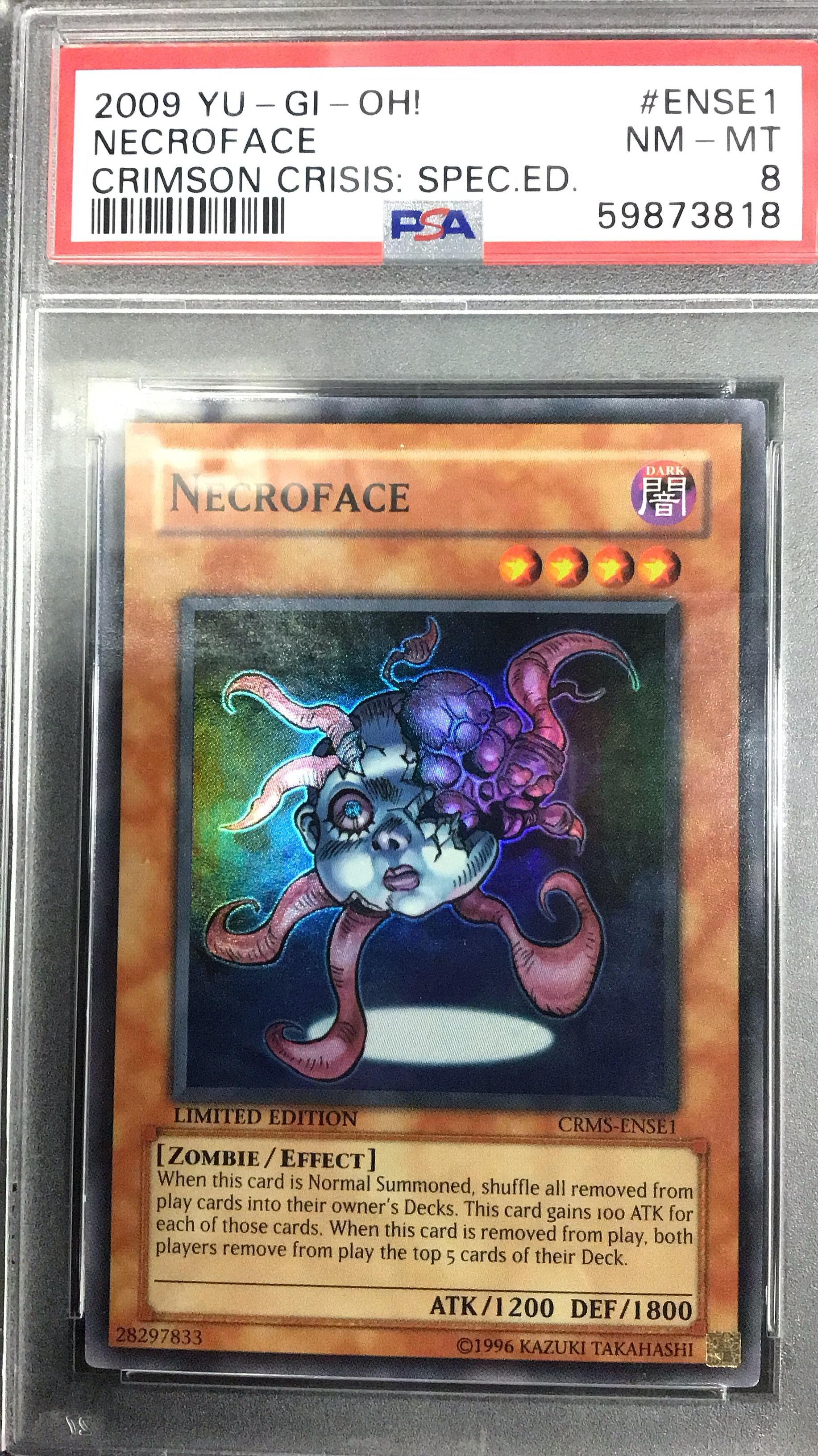 2009 Yu-gi-oh! Crimson Crisis: Special Edition Ense1 Necroface PSA 8