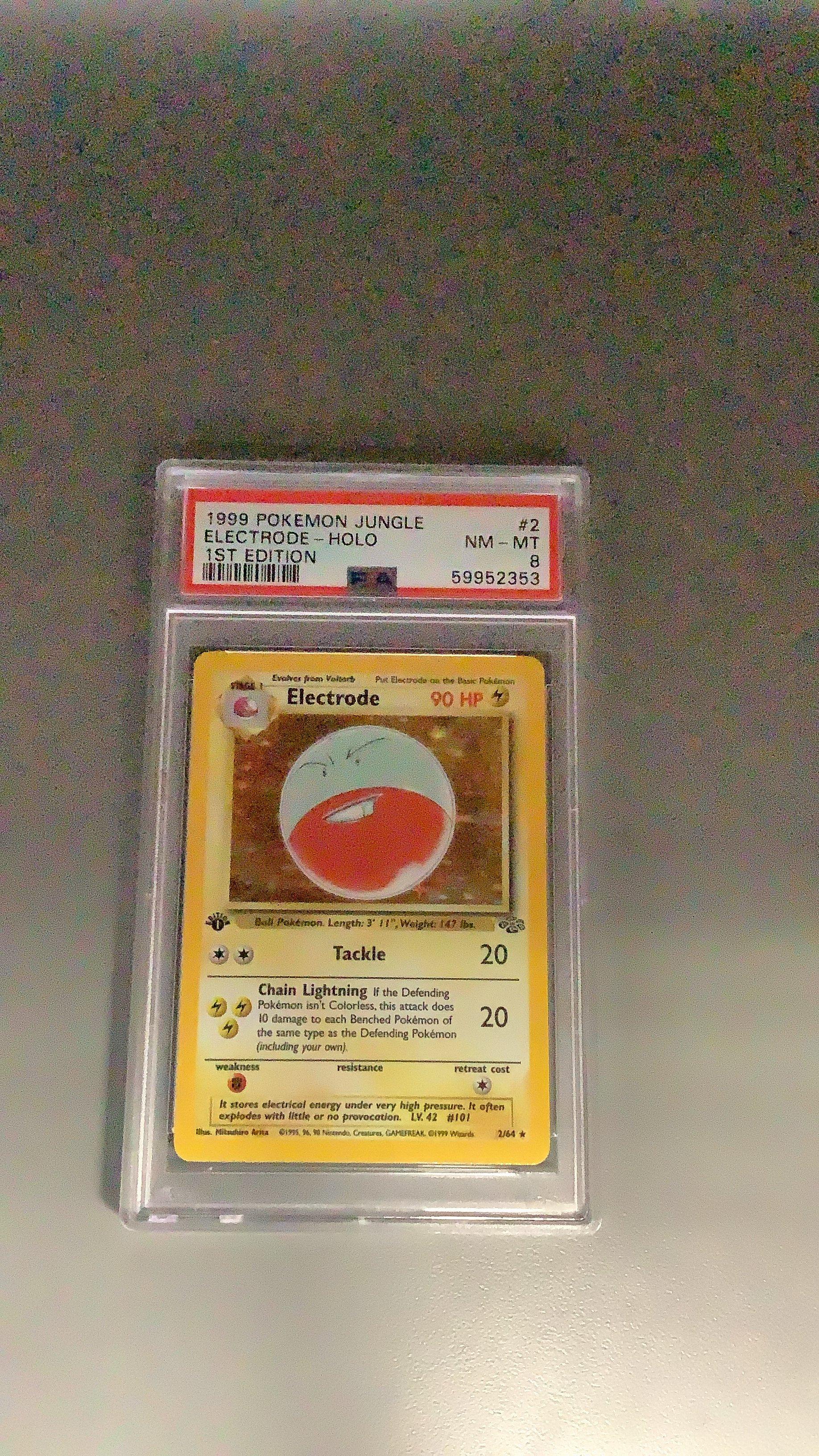 1999 Pokemon Jungle 2 Electrode-holo 1st Edition PSA 8 Graded Card |  GameStop