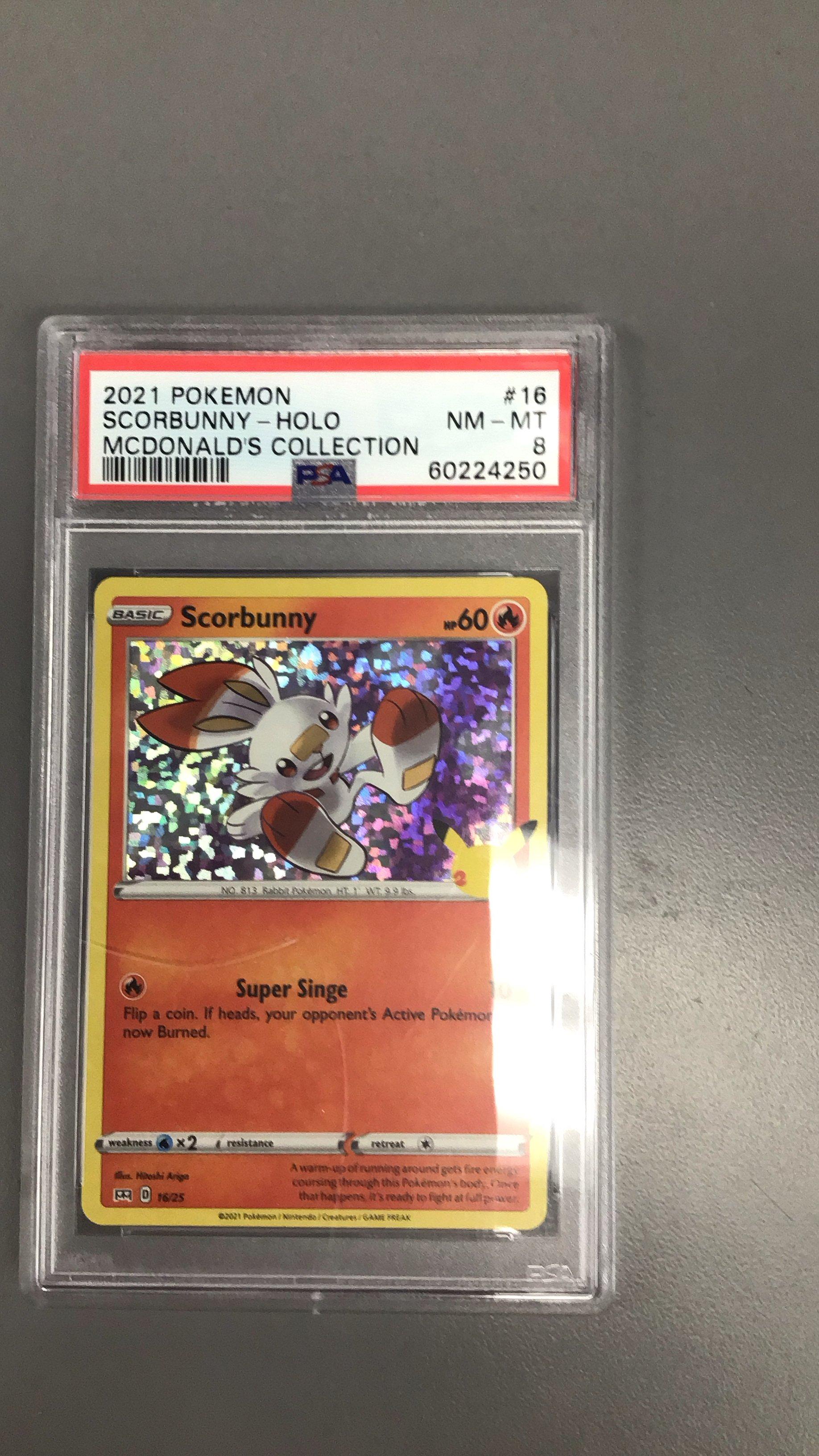 2021 Pokemon Mcdonald's Collection 16 Scorbunny-holo PSA 8 Graded Card |  GameStop