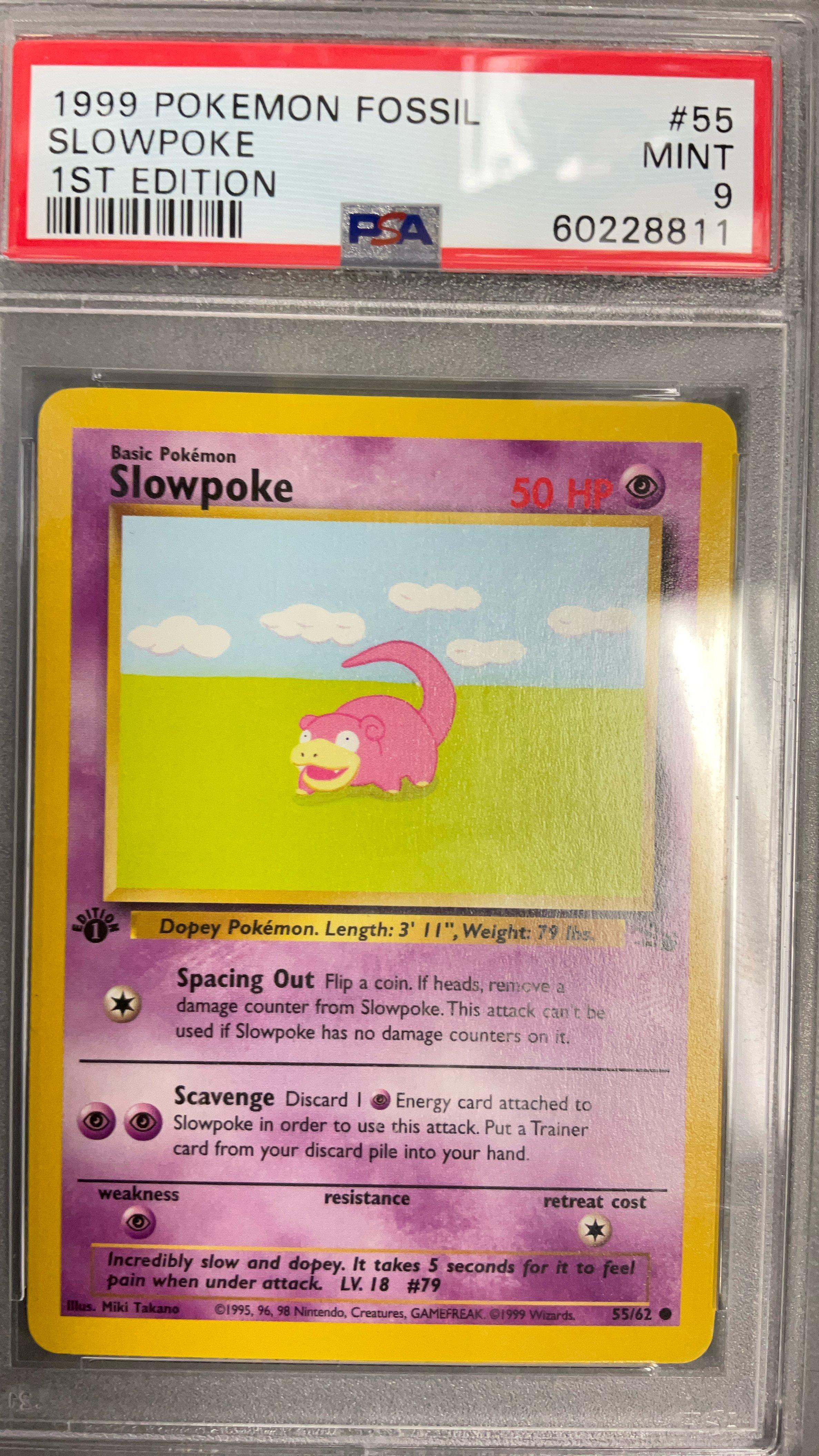 1999 slowpoke pokemon card value Slowbro 080/165 - 151 - Evolution Lot Evolves from Slowpoke Type GPC 10 Slowpoke #55 1999