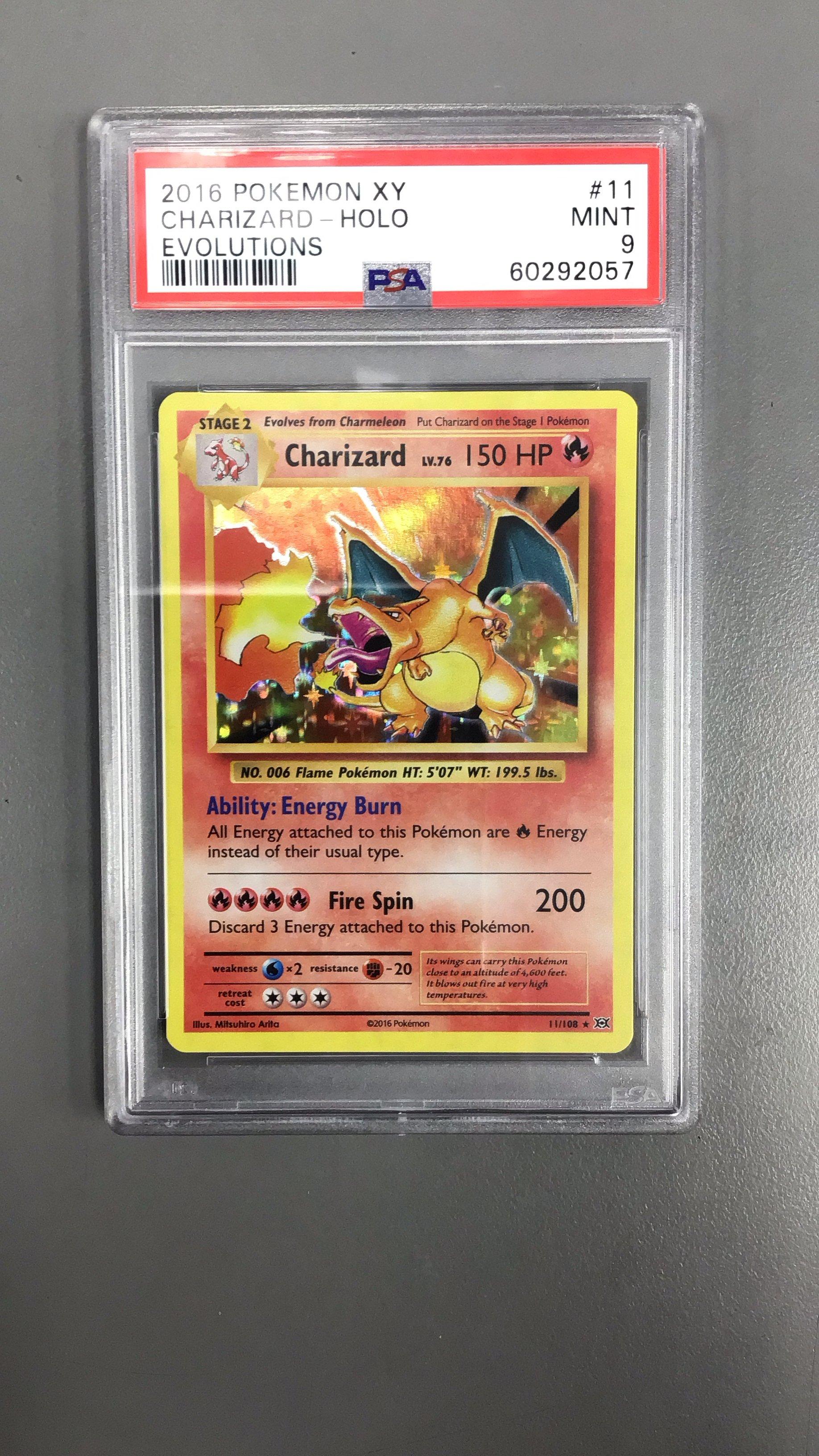 2016 Pokemon Xy Evolutions 11 Charizard-holo PSA 9 Graded Card