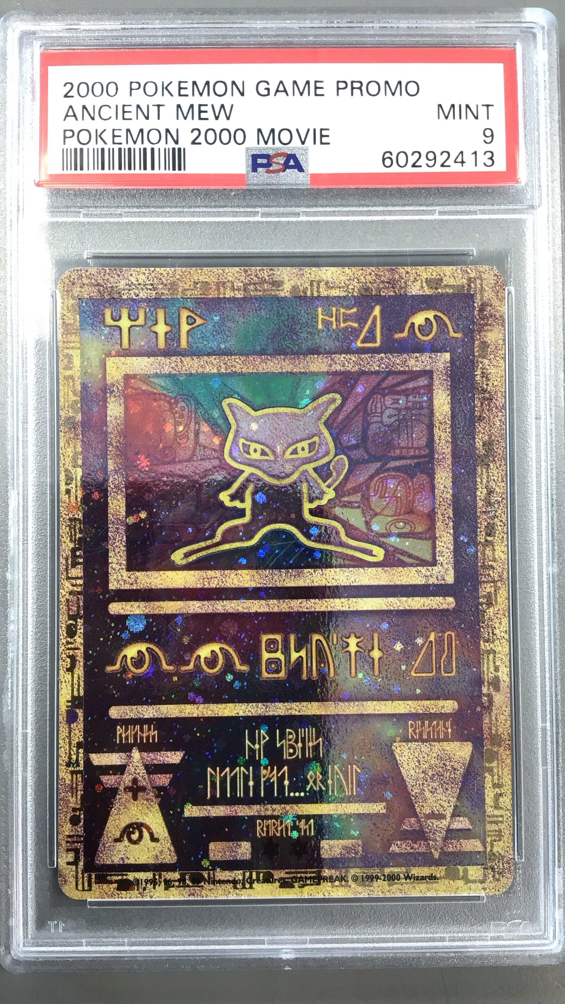 2000 Pokemon Game Movie Ancient Mew Pokemon 2000 Movie PSA 9