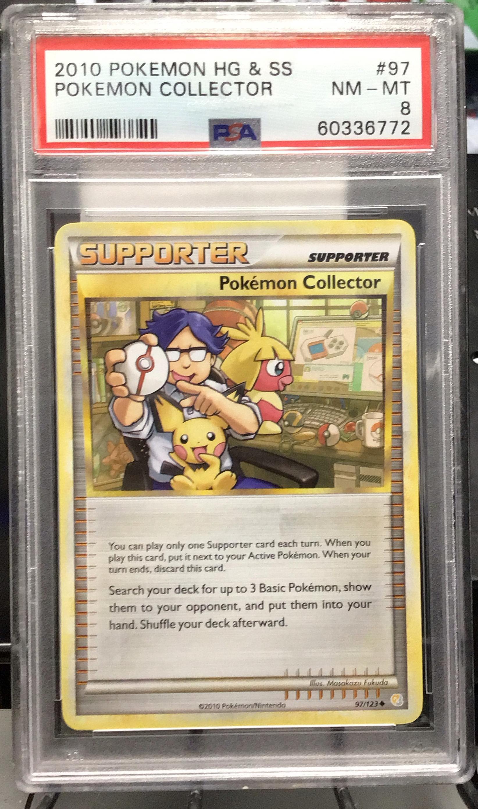 2010 Pokemon Heartgold & Soulsilver 97 Pokemon Collector PSA 8