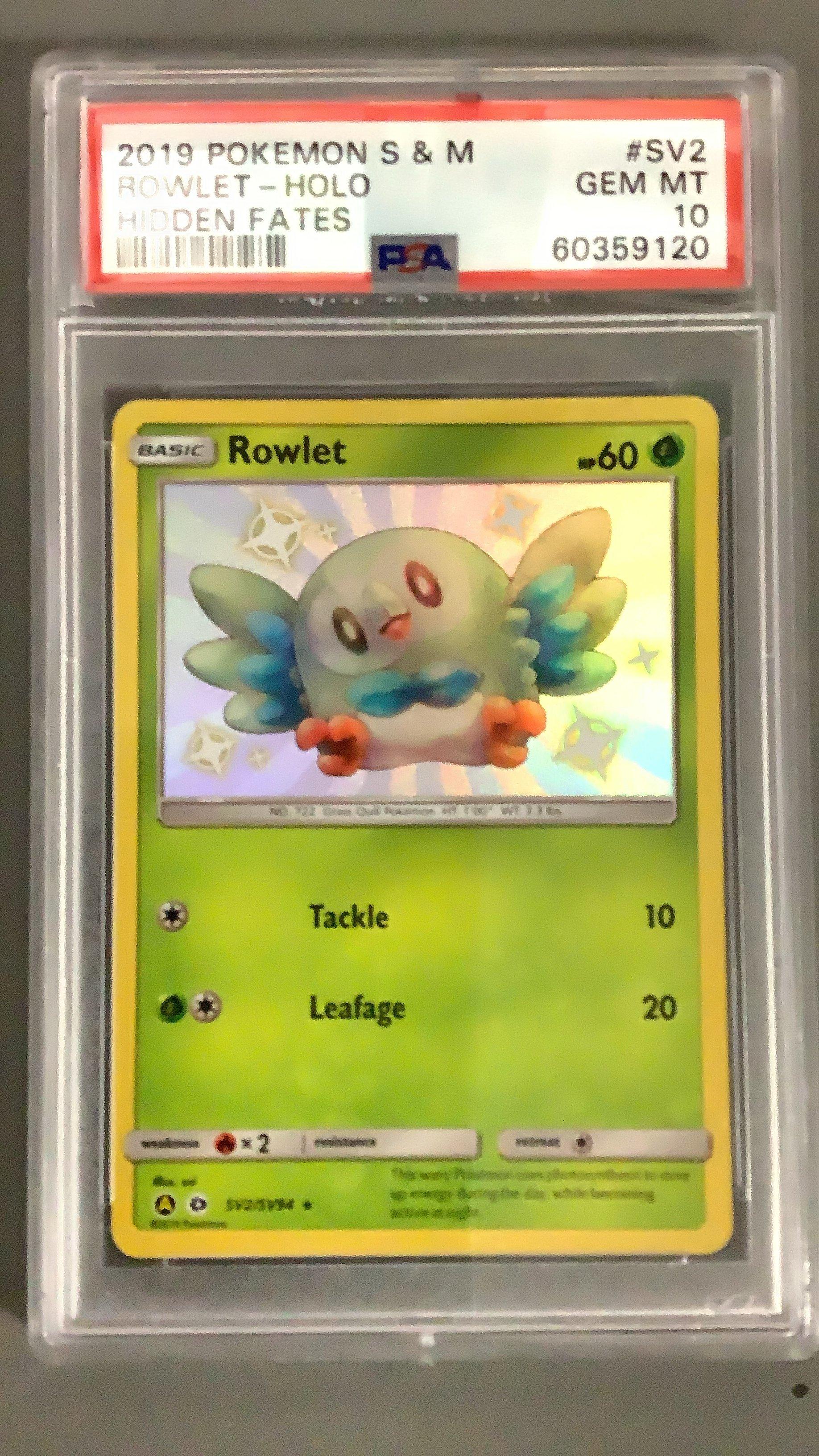 rowlet pokemon card holographic SV2/SV94 Rowlet | Rare Holo Card | Hidden Fates Shiny Vault main image 0