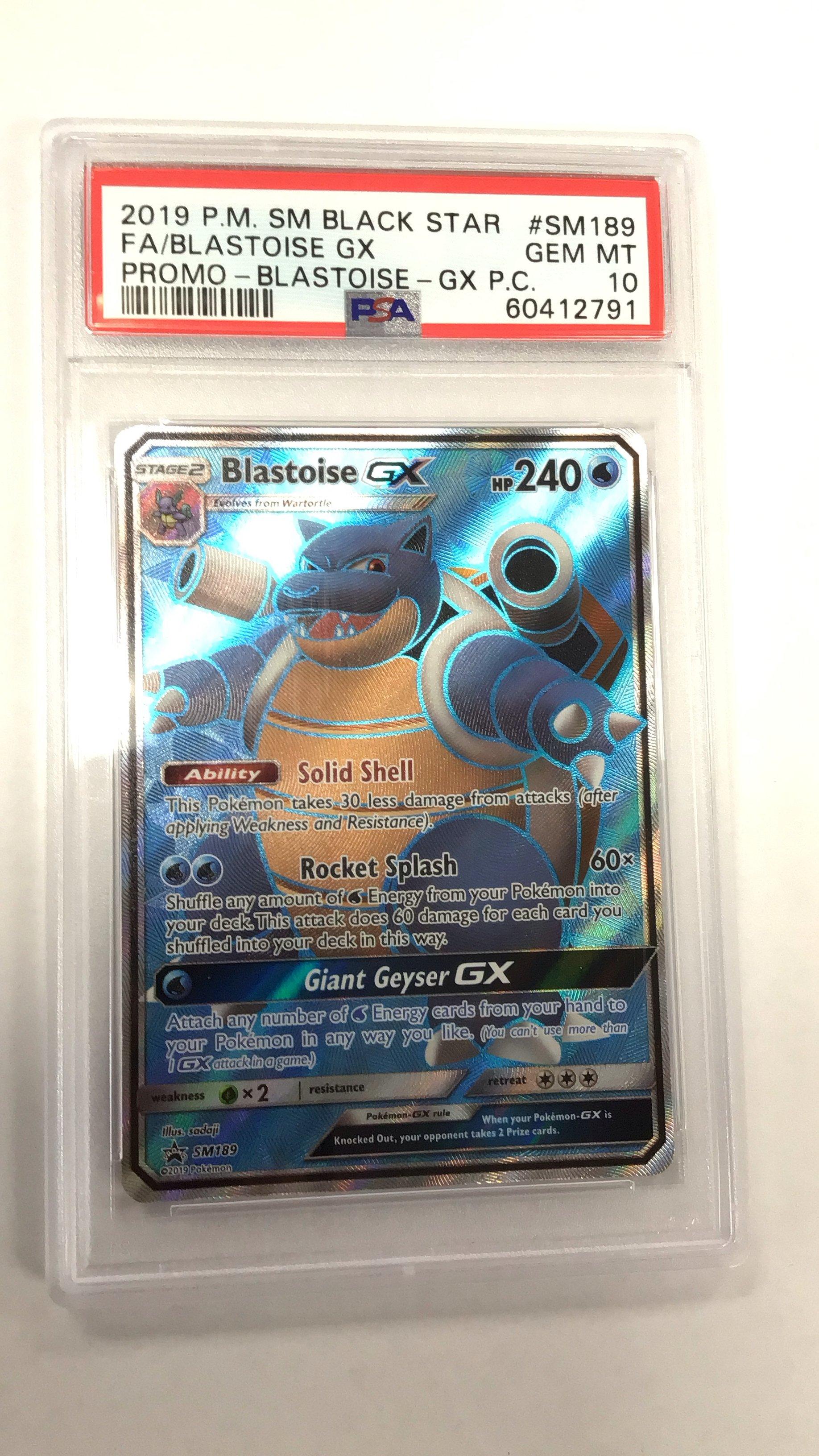 2019 Pokemon Sm Black Star Promo Sm189 Full Art/blastoise Gx