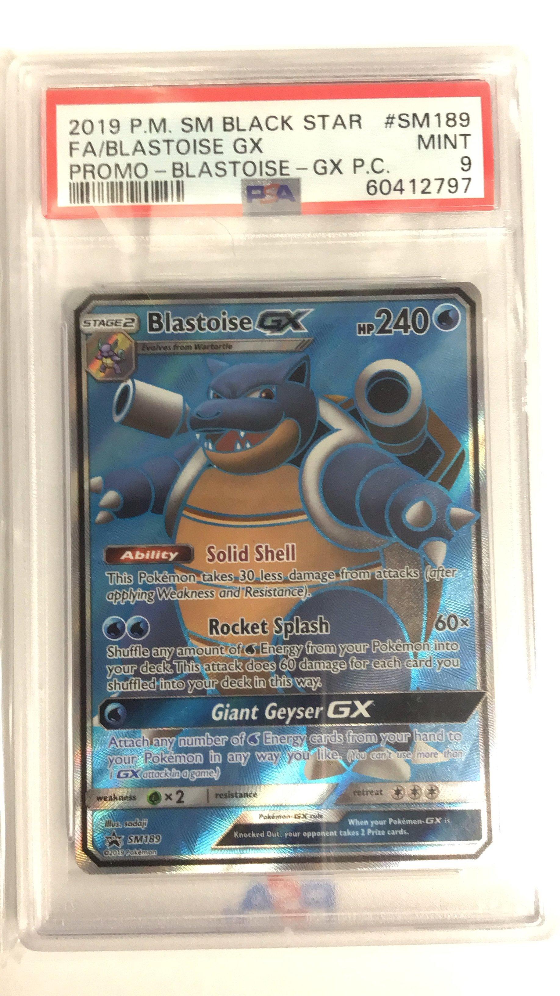 Pokemon Sm Black Star Promo Sm Full Art Blastoise Gx Blastoise Gx Premium Collection Psa