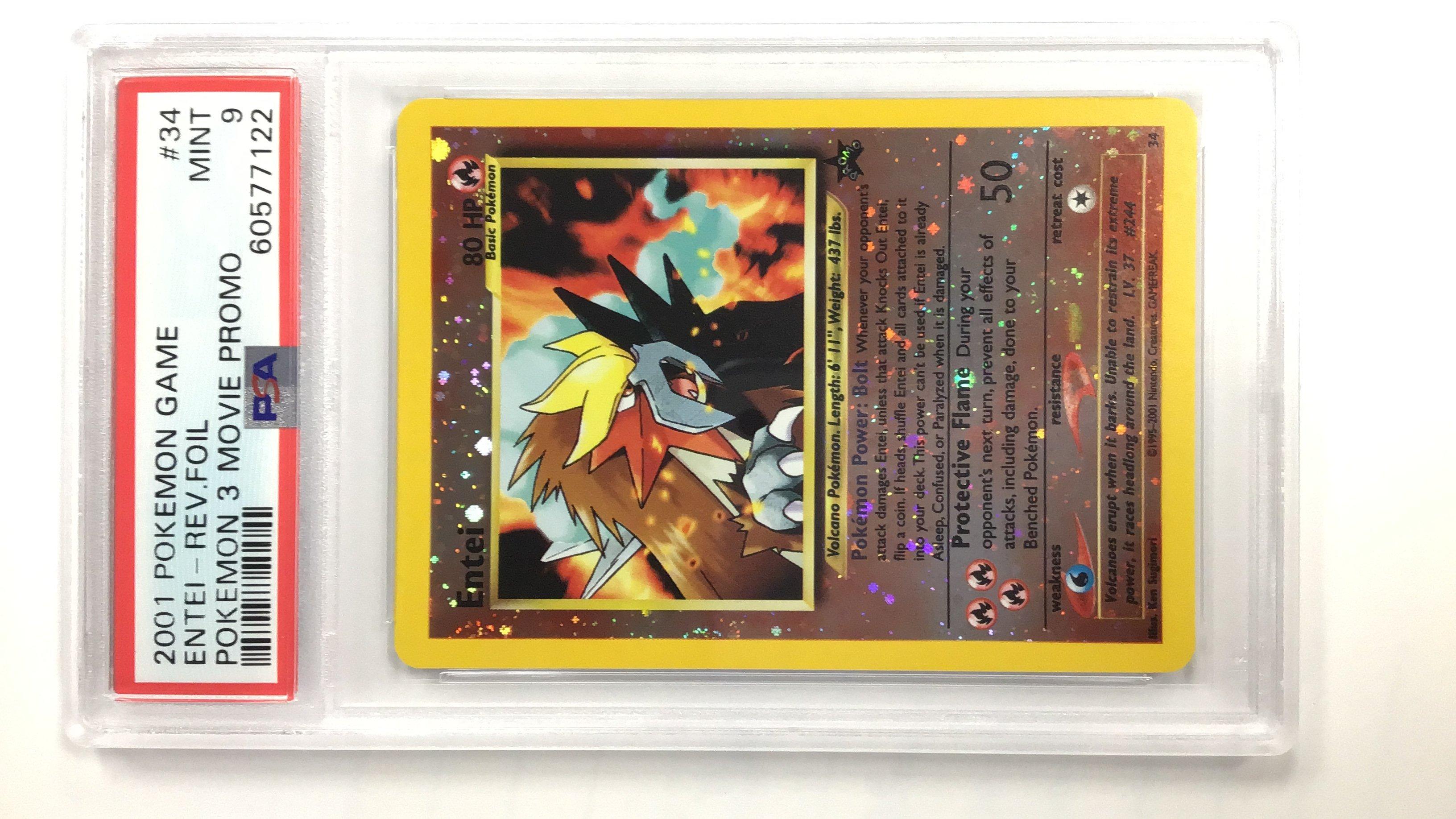 2001 Pokemon Game Movie 34 Entei-reverse Foil Pokemon 3 Movie