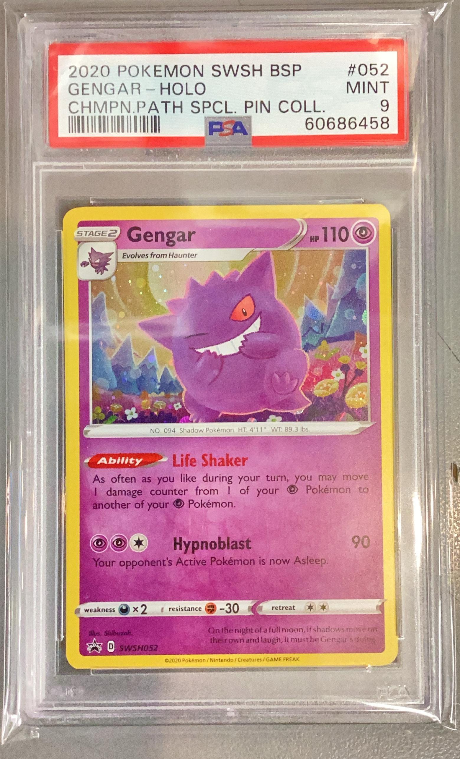2020 Pokemon Swsh Black Star Promo 052 Gengar-holo Champion's Path