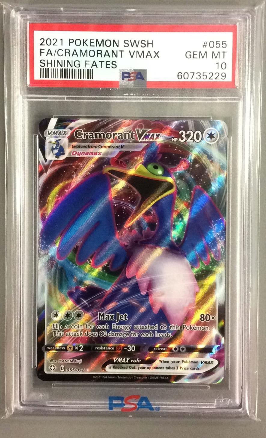 2021 Pokemon Sword & Shield Shining Fates 055 Full Art/cramorant