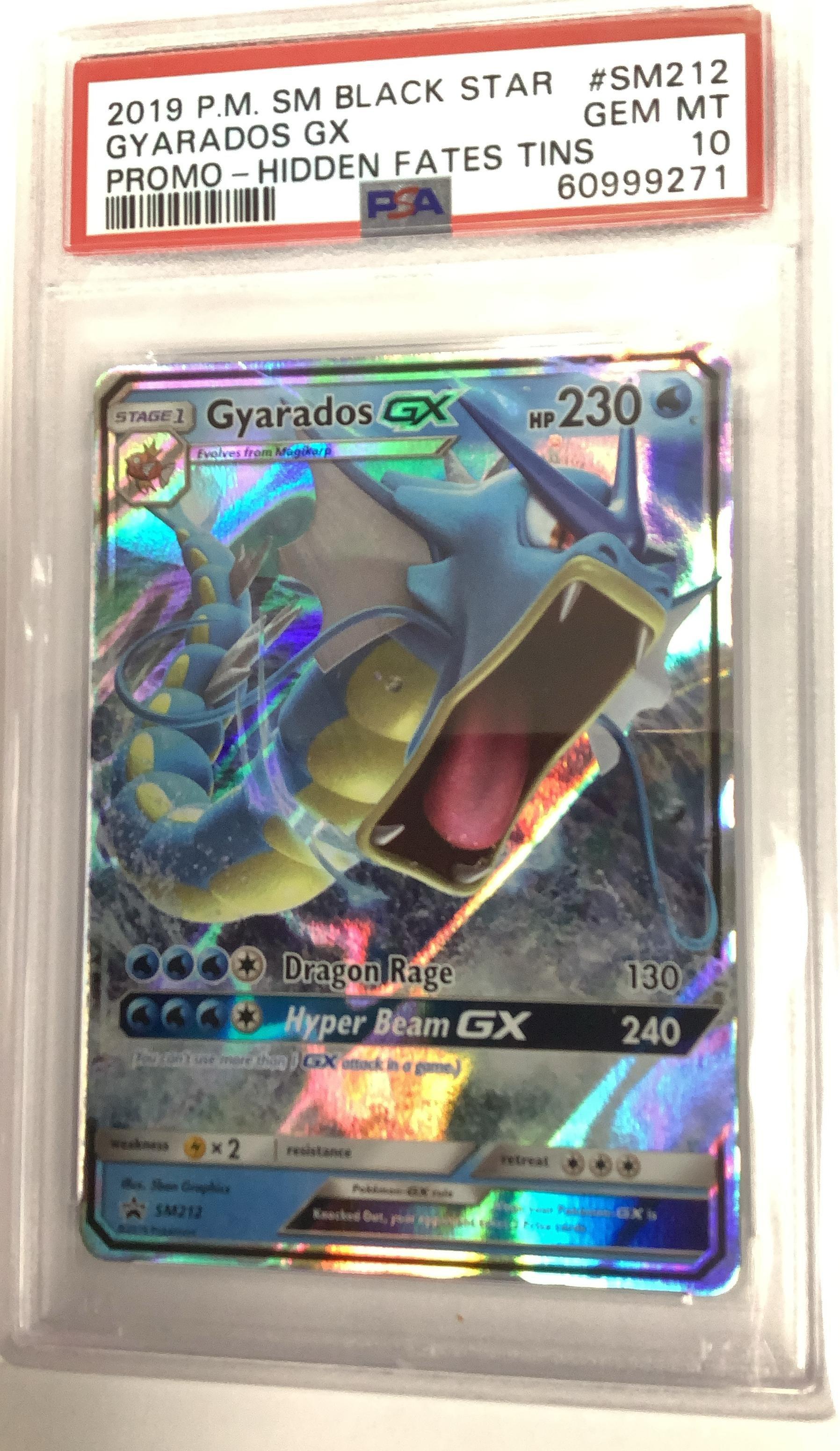 2019 Pokemon Sm Black Star Promo Sm212 Gyarados Gx Hidden Fates