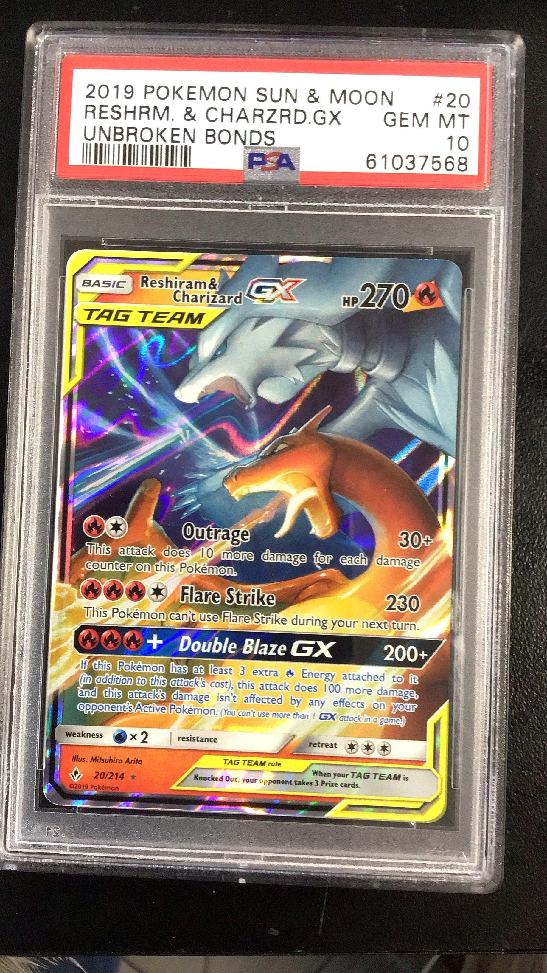 Unbroken Bonds Reshiram Charizard 65 Count TCG Protector Pokmon Reshiram & Charizard  Card Sleeves - Unbroken Bonds 65ct, Brand New Reshiram & Charizard GX  217/214 Sm-Unbroken Bonds